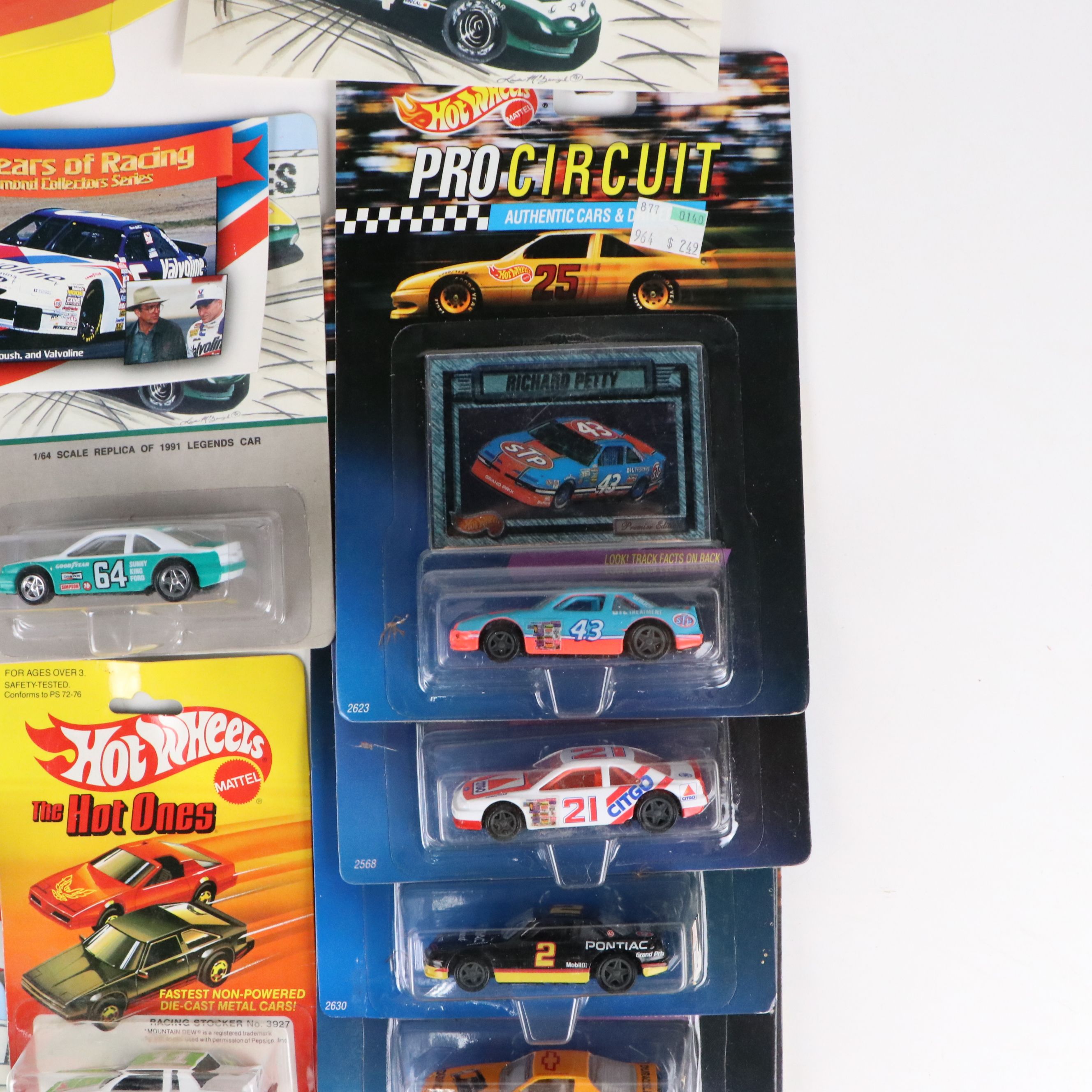 Hot Wheels "Kyle Petty," "Jack Baldwin" and More Toy Cars, 1980s–1990s