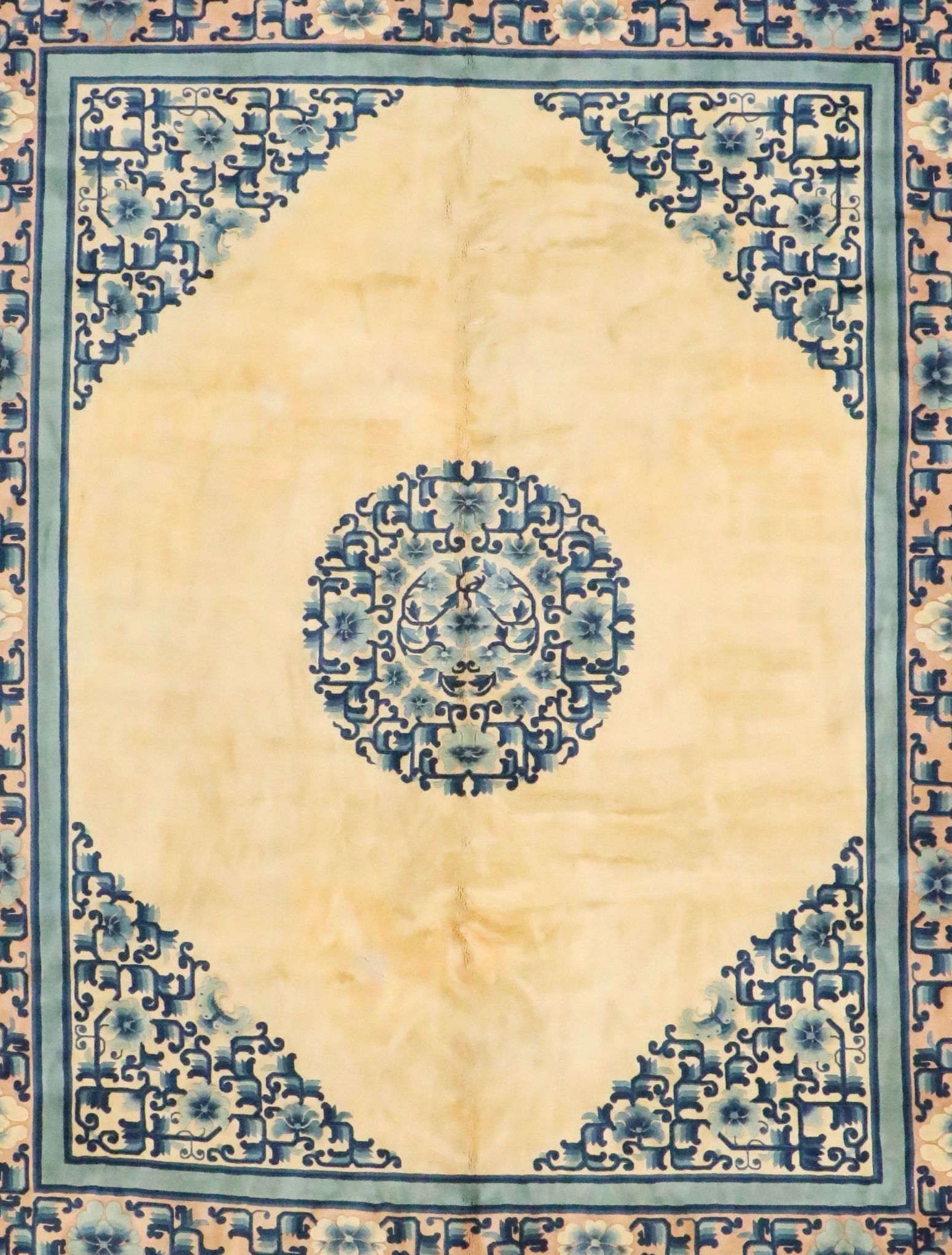 8' x 10'9 Hand-Knotted Chinese Peking Area Rug