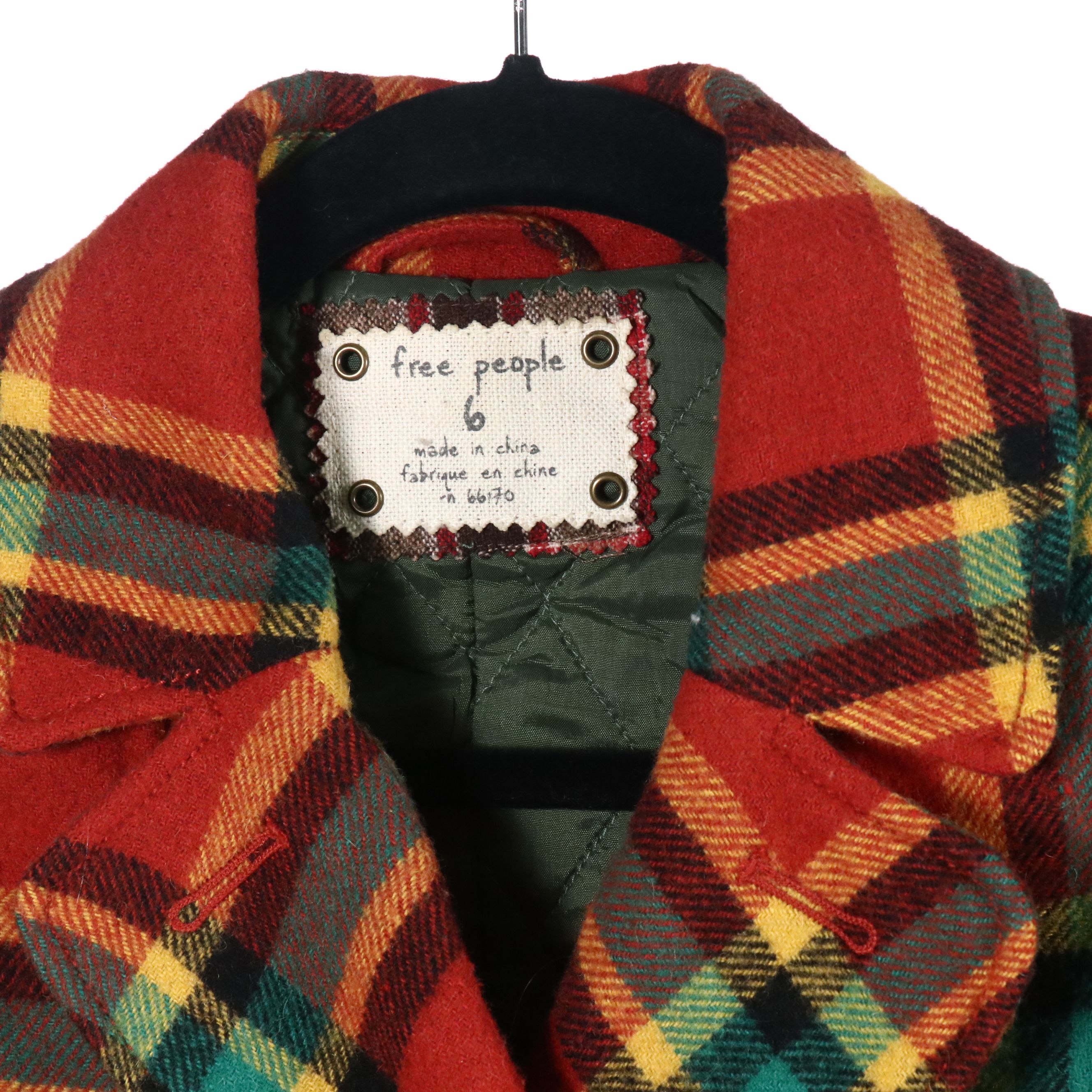 Free People Plaid Wool Double-Breasted Cropped Coat, Ellen Tracy Cotton Coat