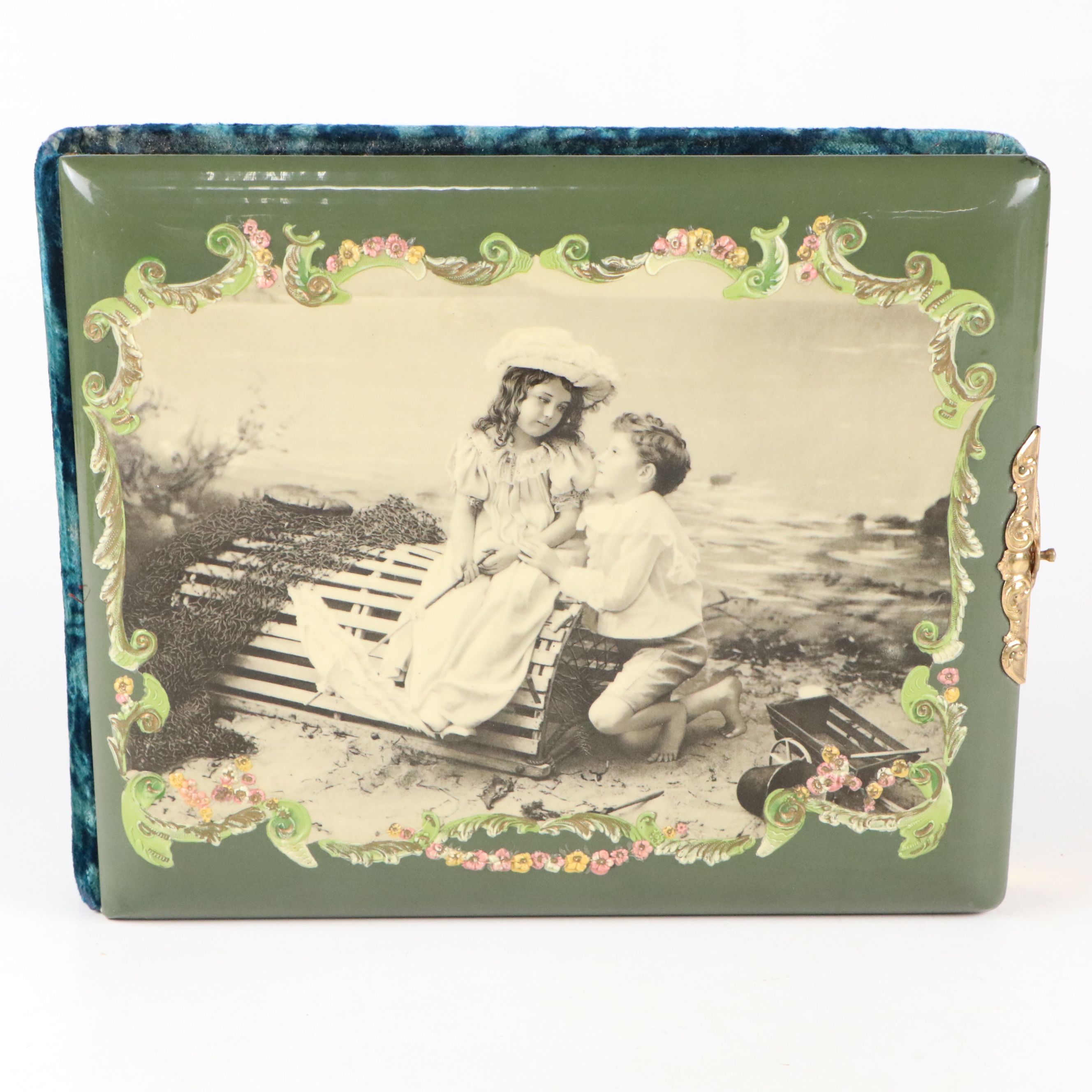 Victorian Photo Album with Cabinet Cards, Late 19th Century
