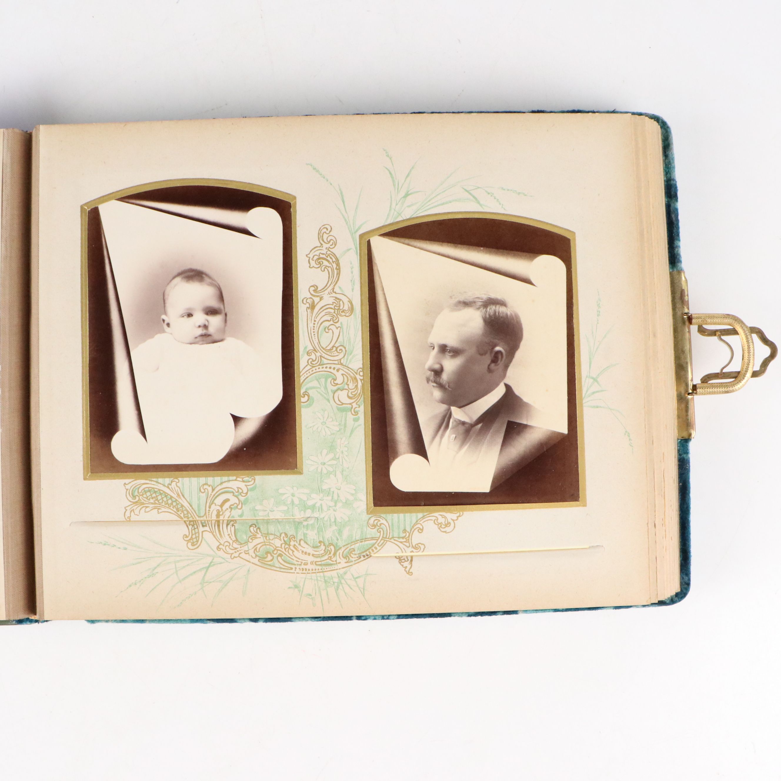 Victorian Photo Album with Cabinet Cards, Late 19th Century