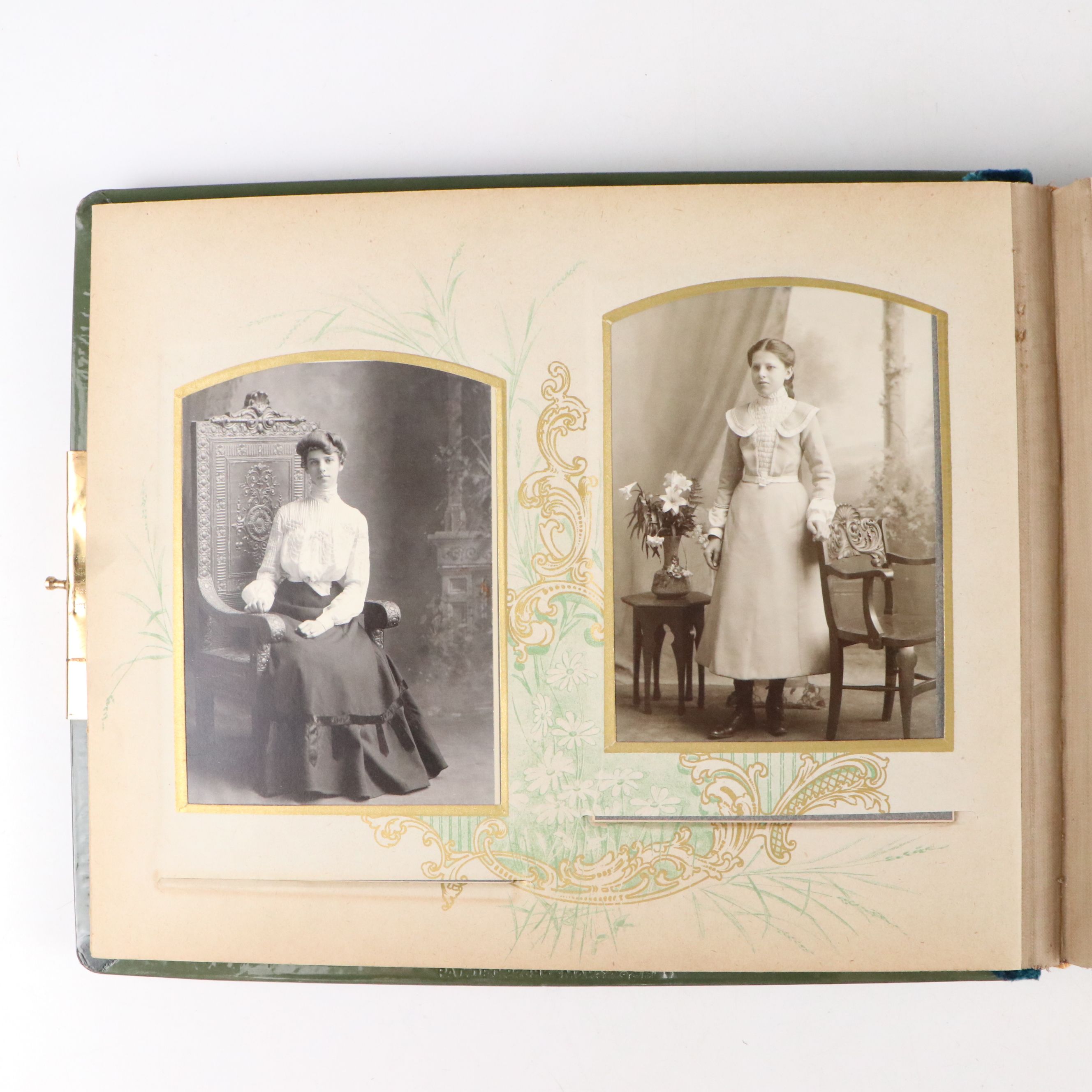 Victorian Photo Album with Cabinet Cards, Late 19th Century