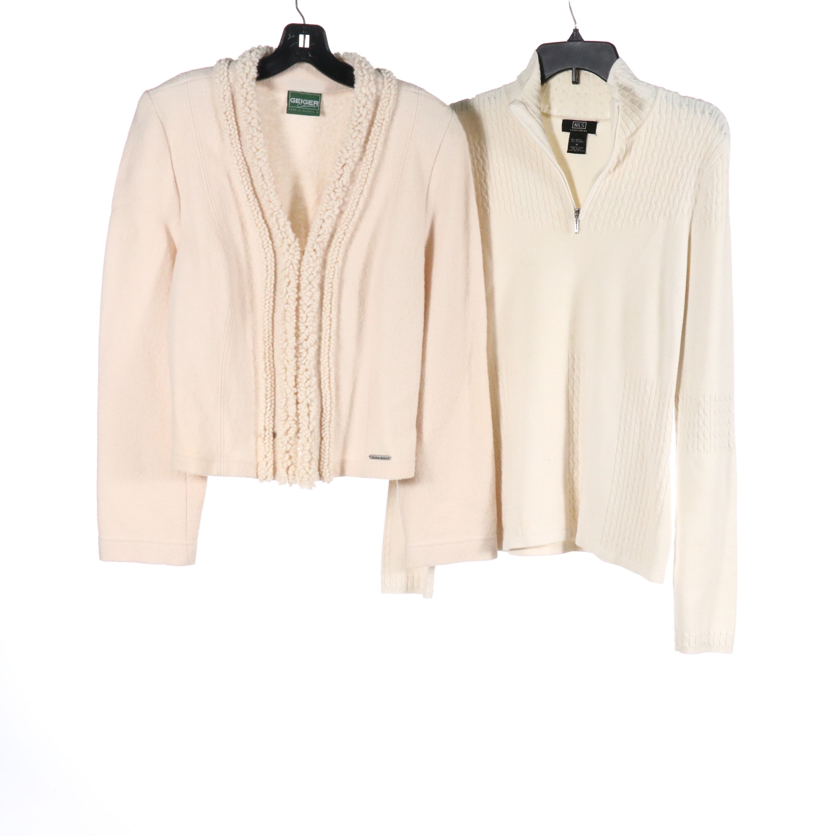 Geiger Wool Jacket, Yukki Silk Trousers, Brisa Leather Pants and Other Tops