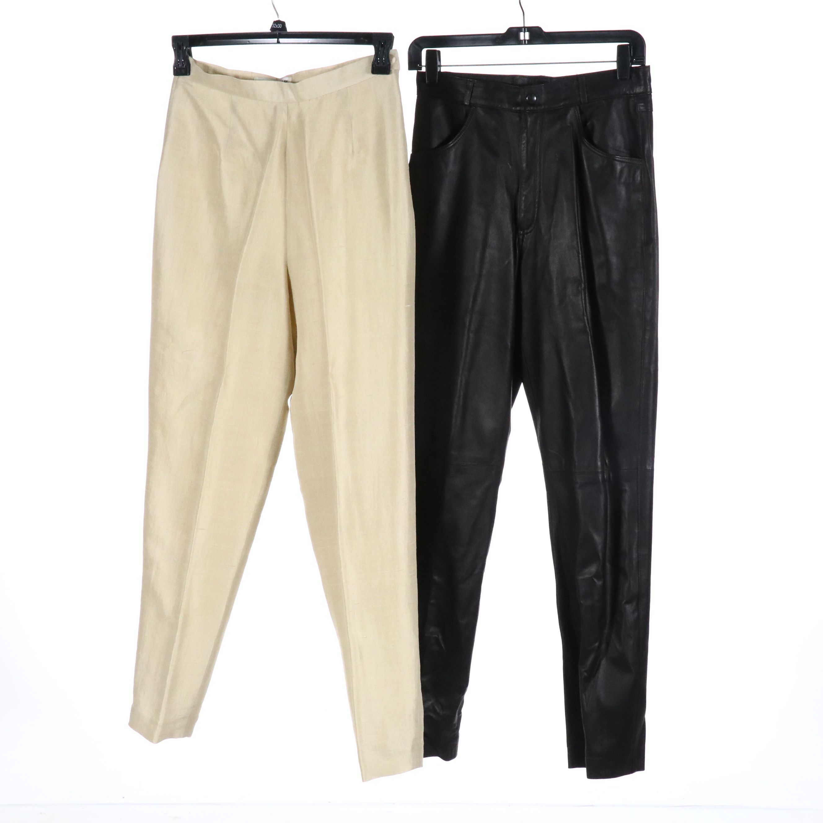 Geiger Wool Jacket, Yukki Silk Trousers, Brisa Leather Pants and Other Tops
