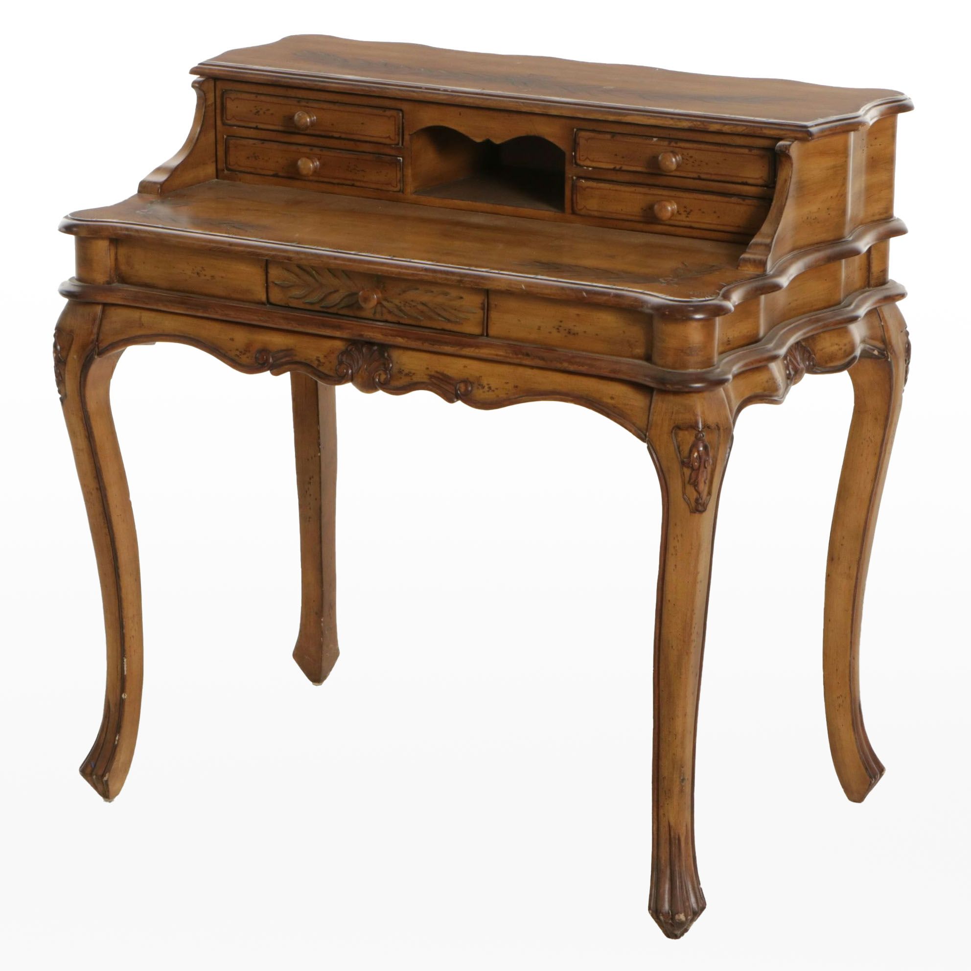 French Provincial Style Hand-Decorated Writing Desk