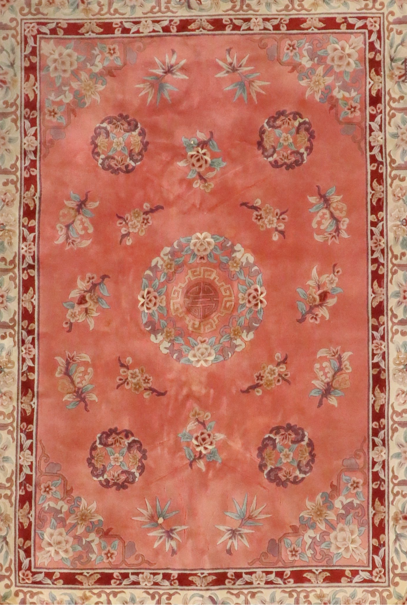 8'2 x 12'6 Hand-Tufted Chinese Peking Room-Sized Rug