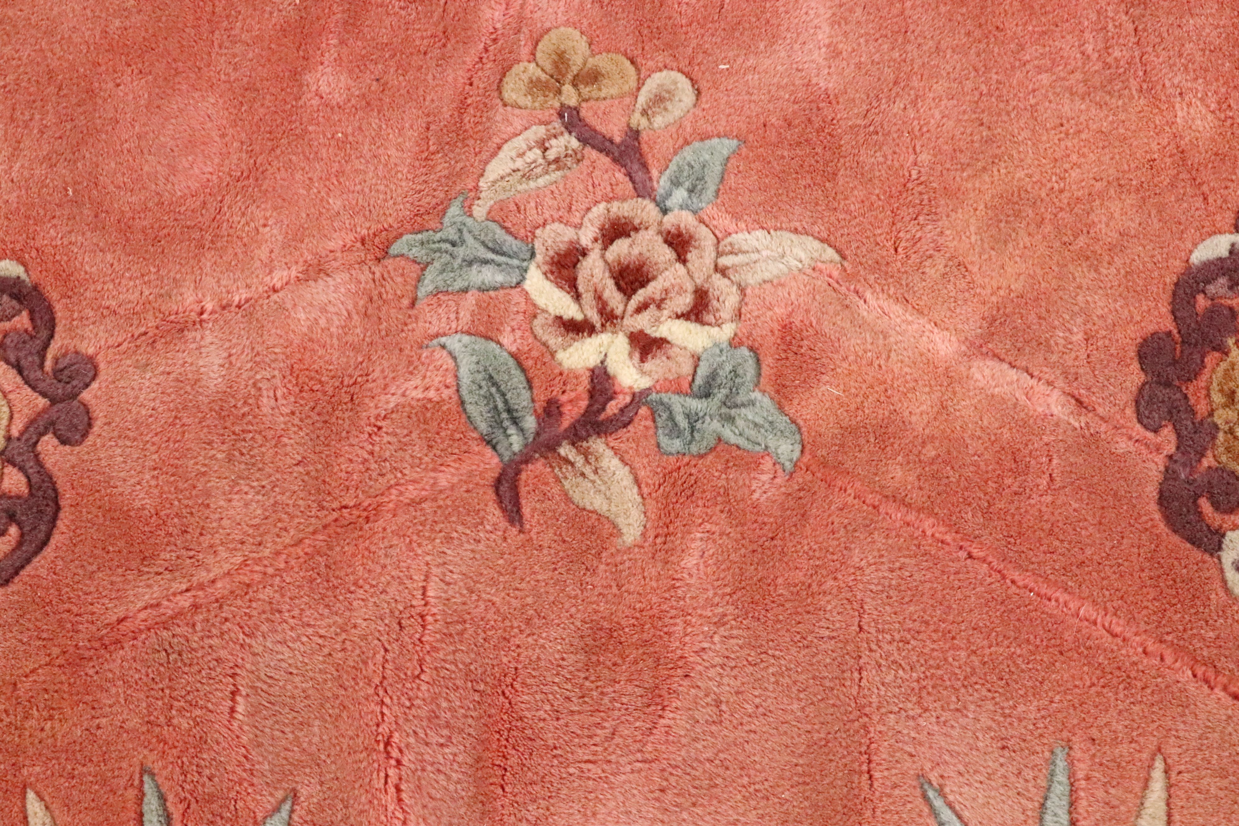 8'2 x 12'6 Hand-Tufted Chinese Peking Room-Sized Rug