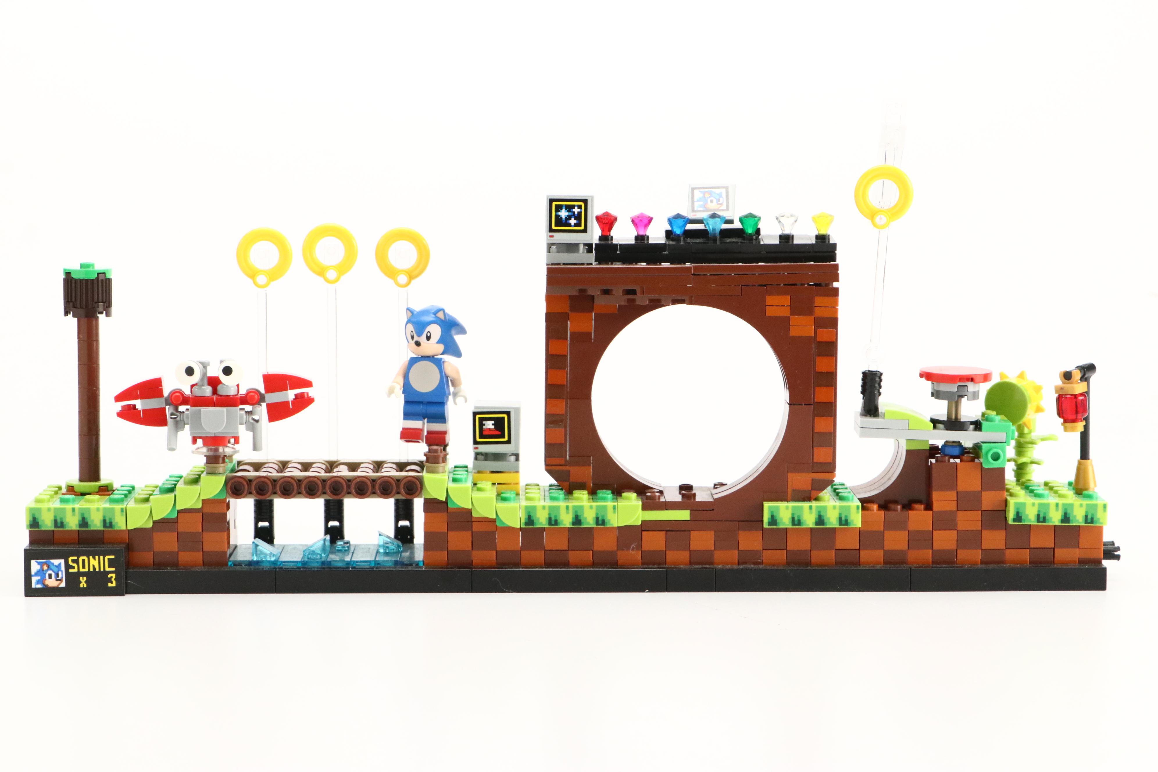 LEGO Sonic Green Hill Zone with MEGA Poké Ball Building Block Toys