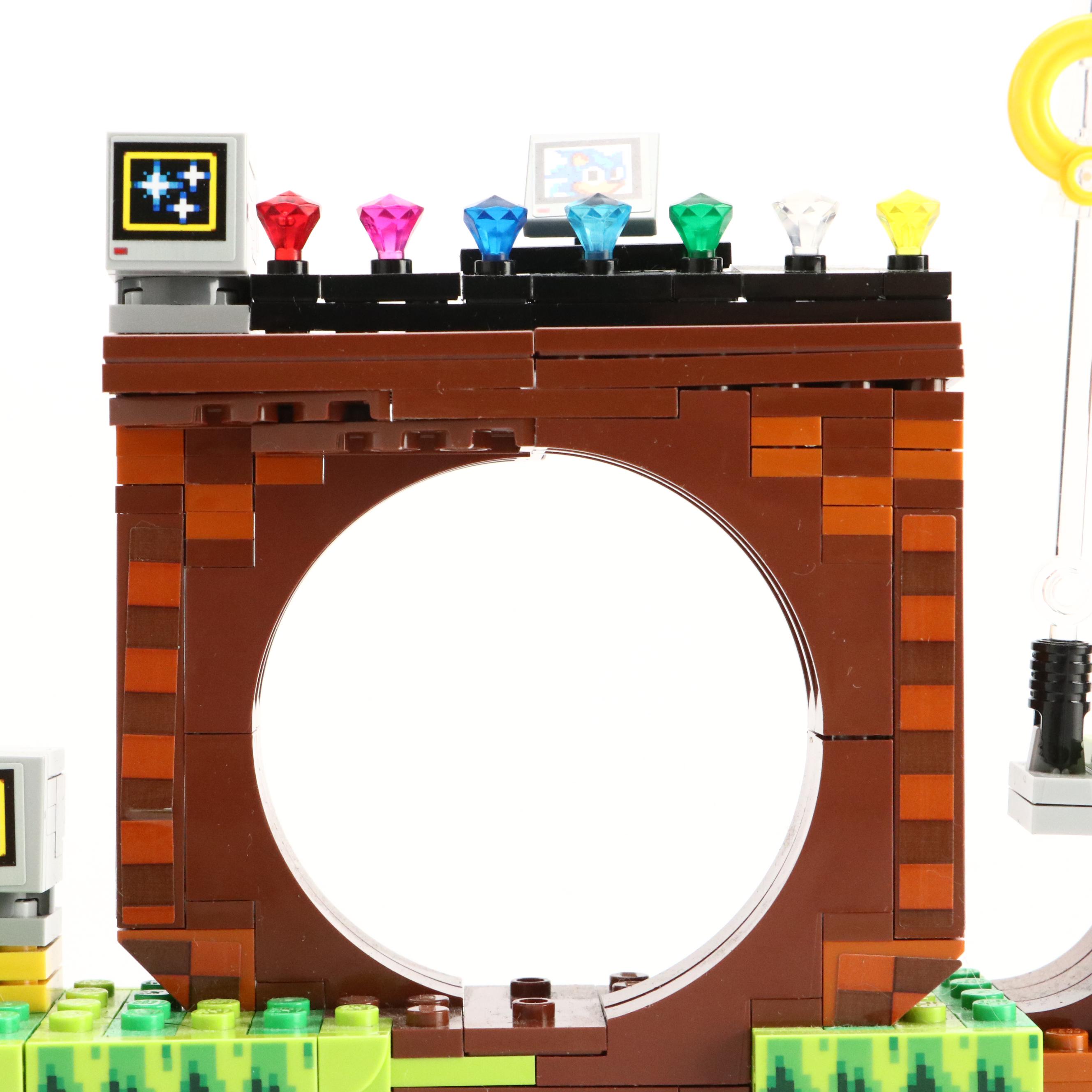 LEGO Sonic Green Hill Zone with MEGA Poké Ball Building Block Toys