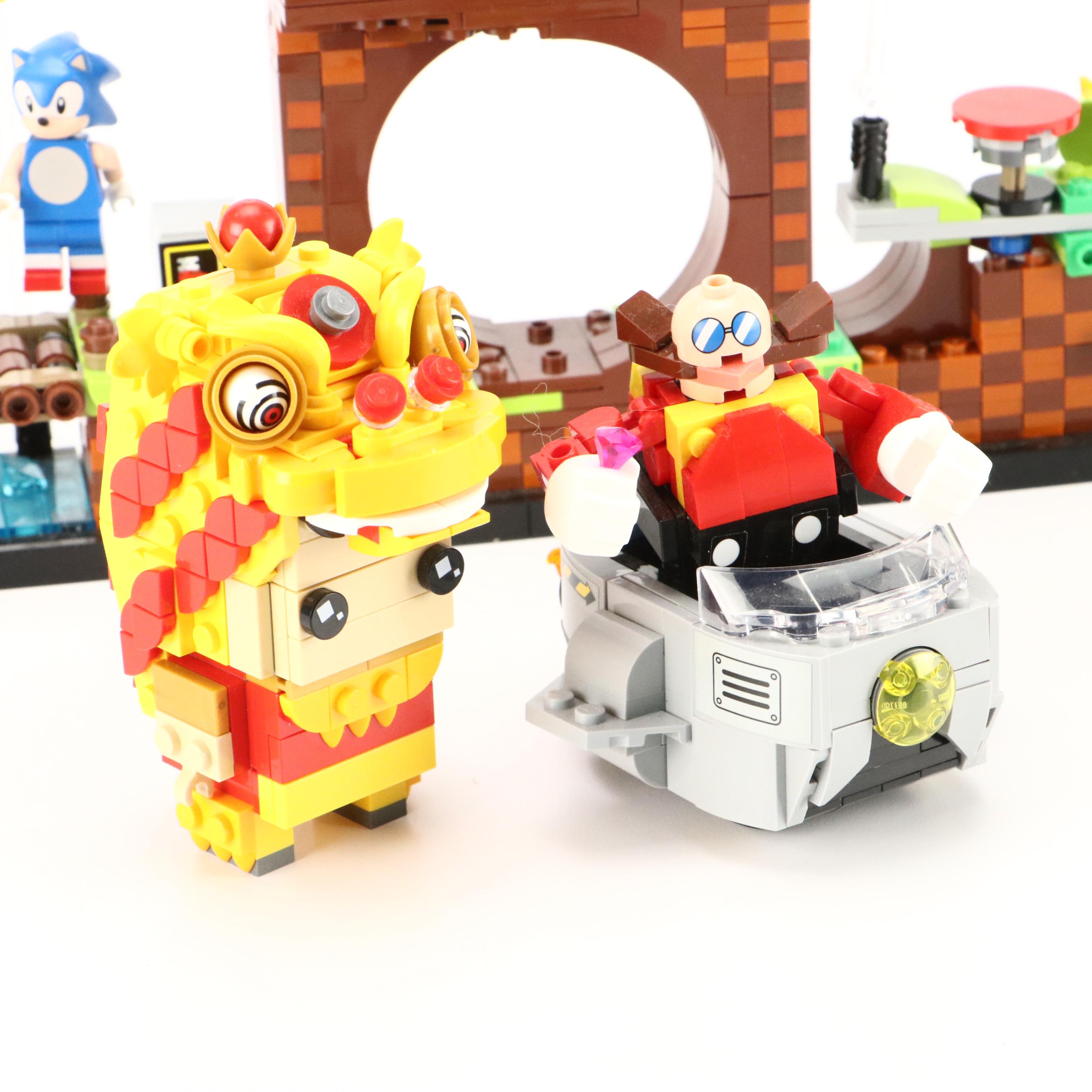 LEGO Sonic Green Hill Zone with MEGA Poké Ball Building Block Toys