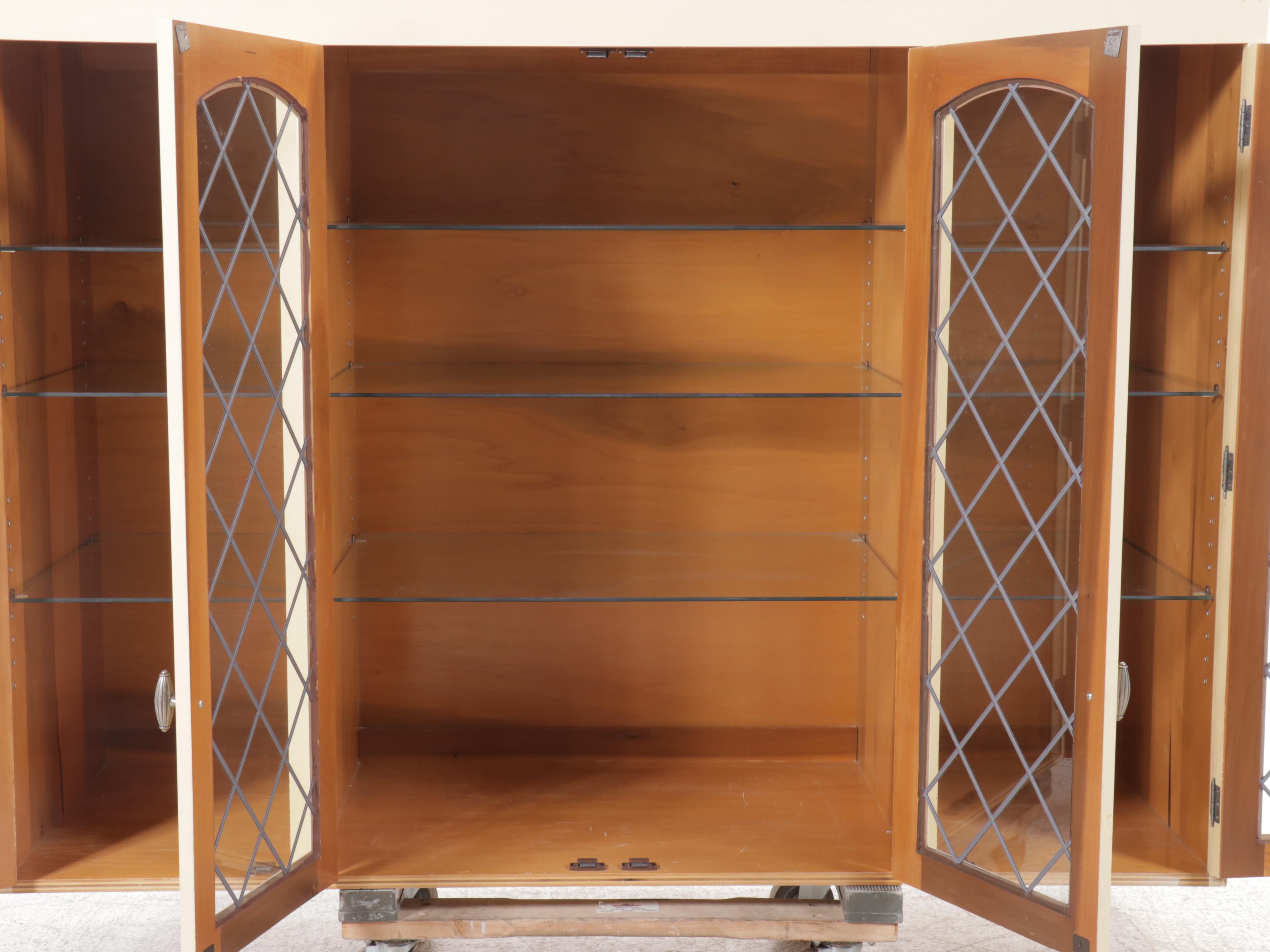 Randolph's Furniture Services Painted Wood China Cabinet