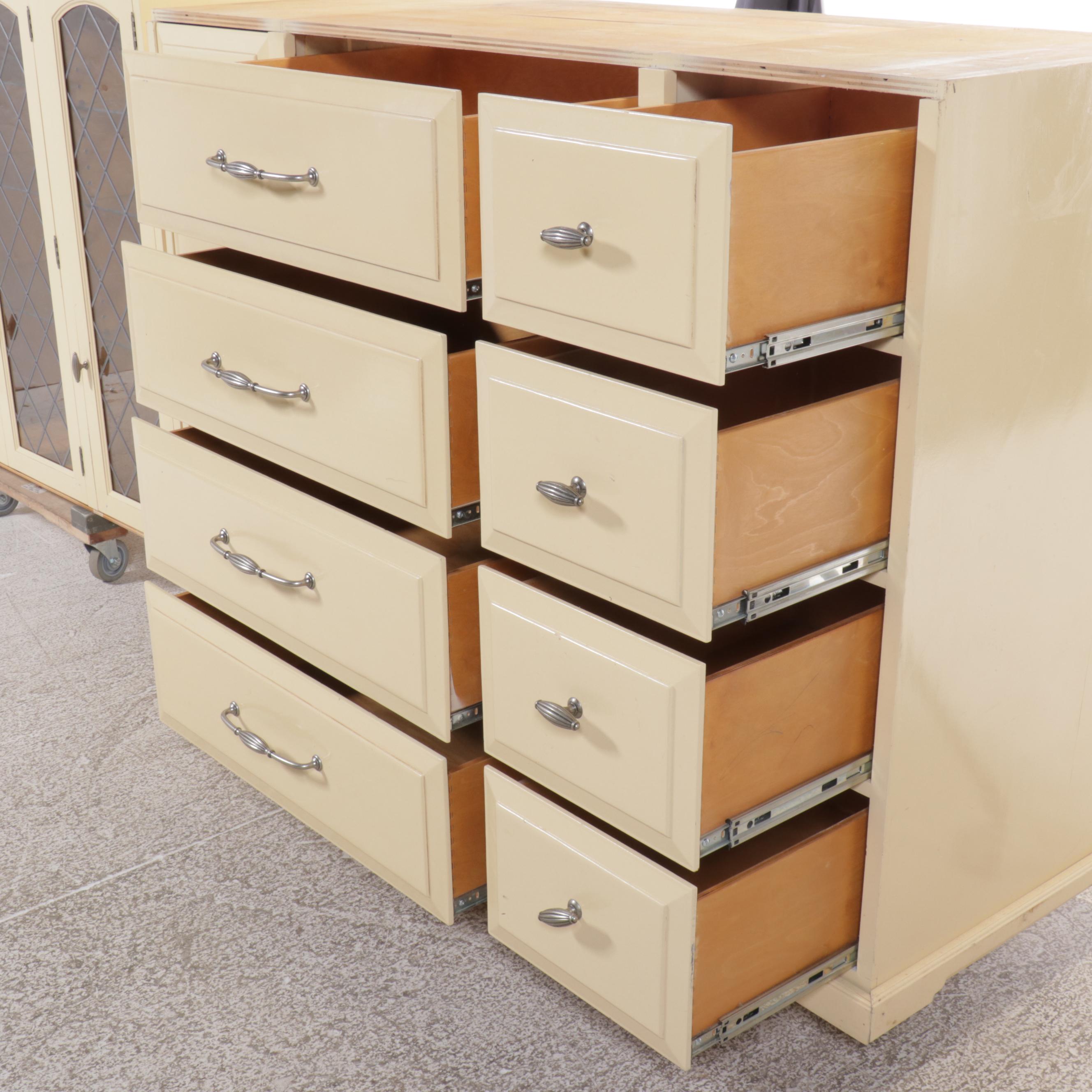 Randolph's Furniture Services Painted Wood China Cabinet