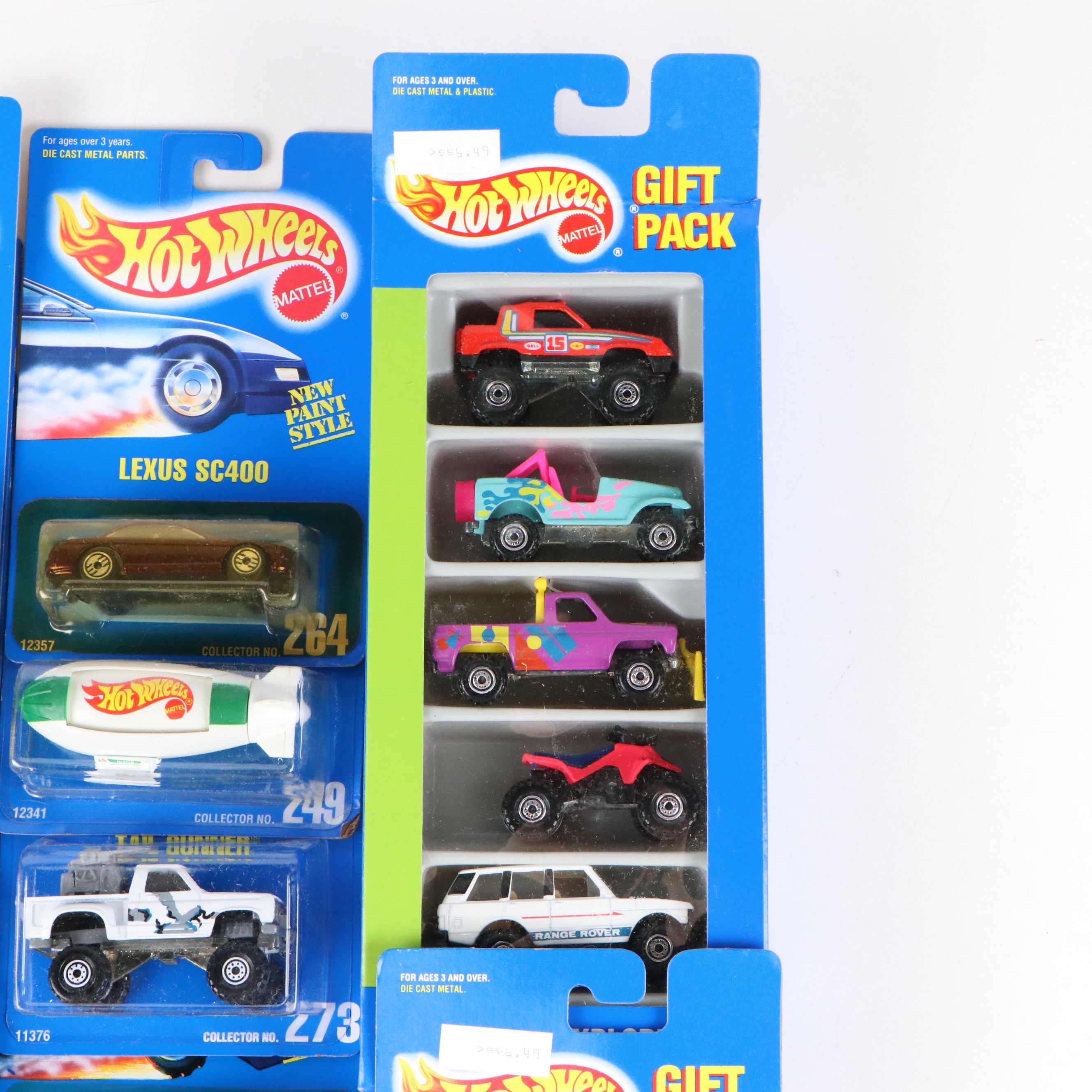 Hot Wheels "Off Road Explorers" Gift Pack and More Cars, 1991