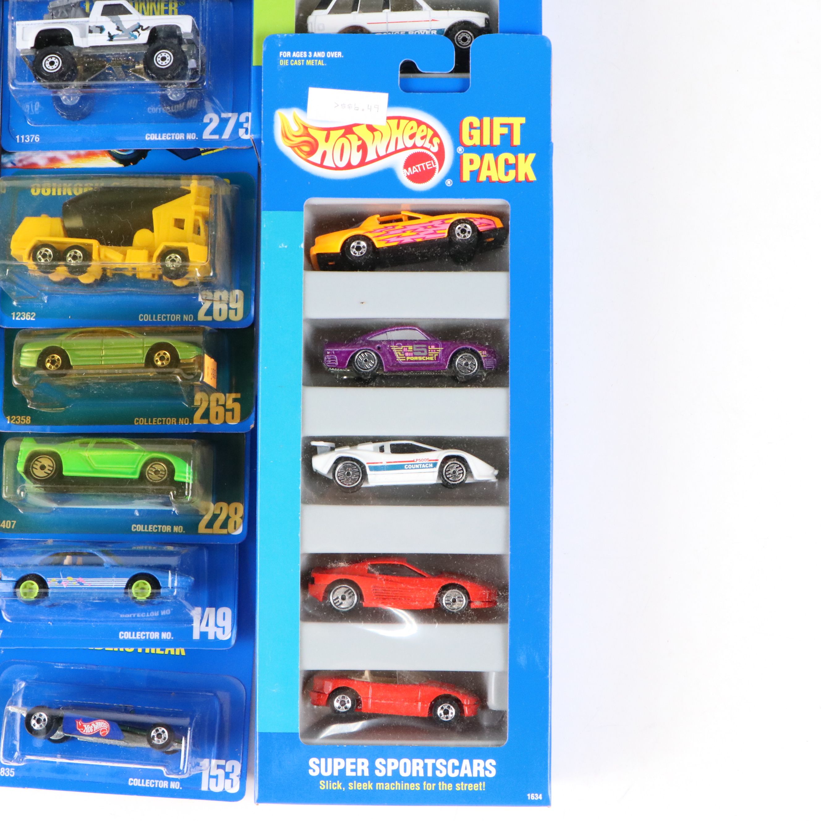 Hot Wheels "Off Road Explorers" Gift Pack and More Cars, 1991