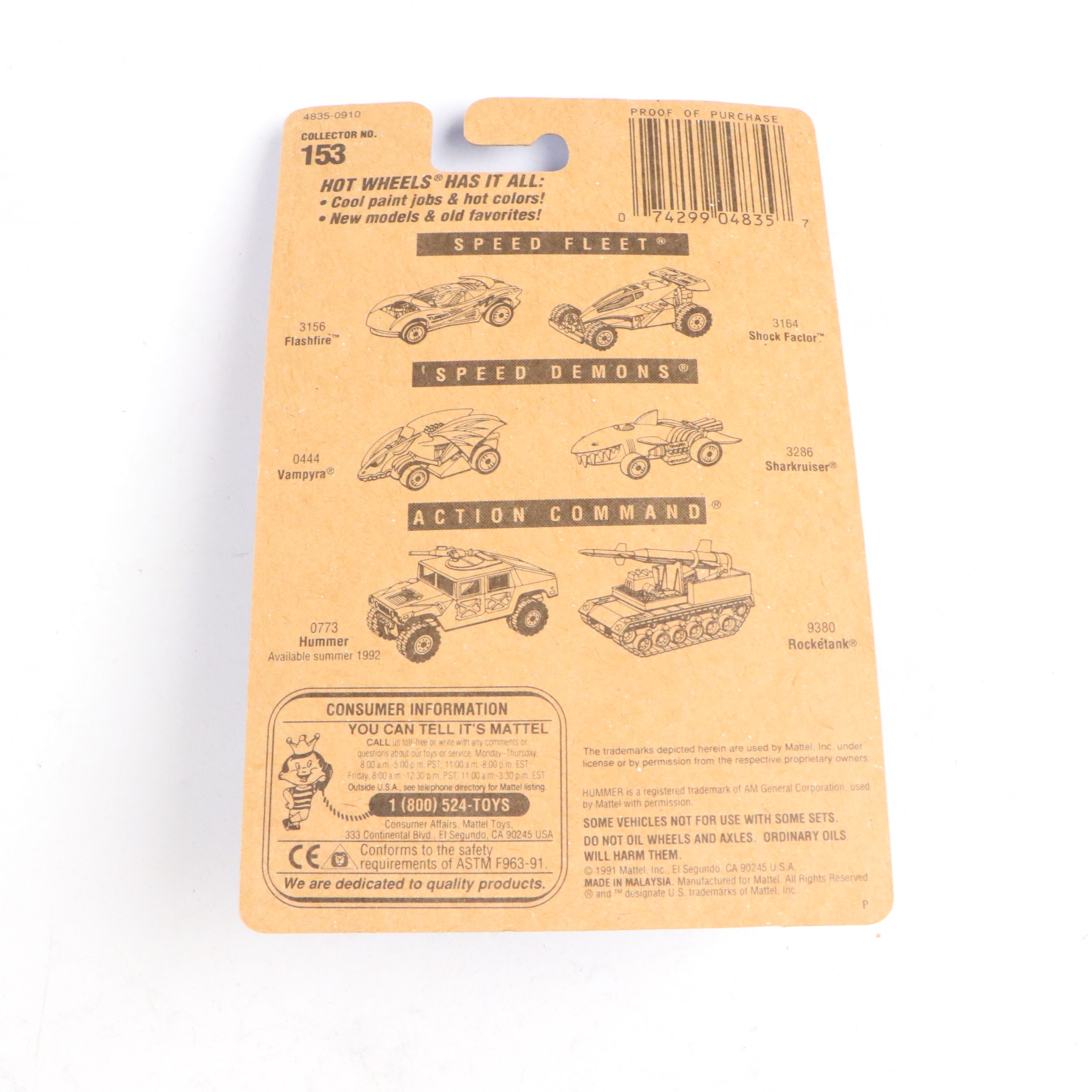 Hot Wheels "Off Road Explorers" Gift Pack and More Cars, 1991