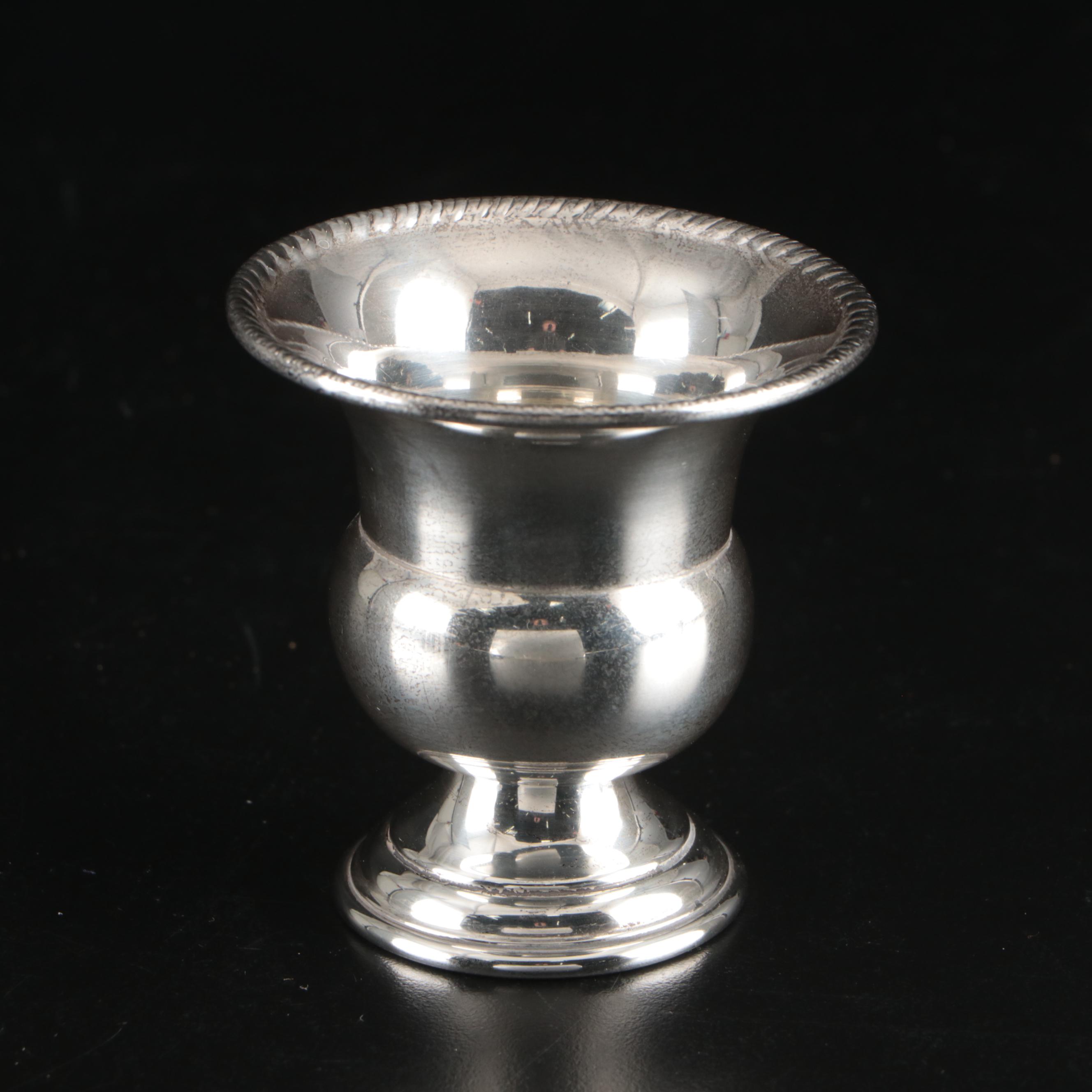 Wee-Folk's Sterling Children's Cup with Diminutive Urn and Silver Plate Cup