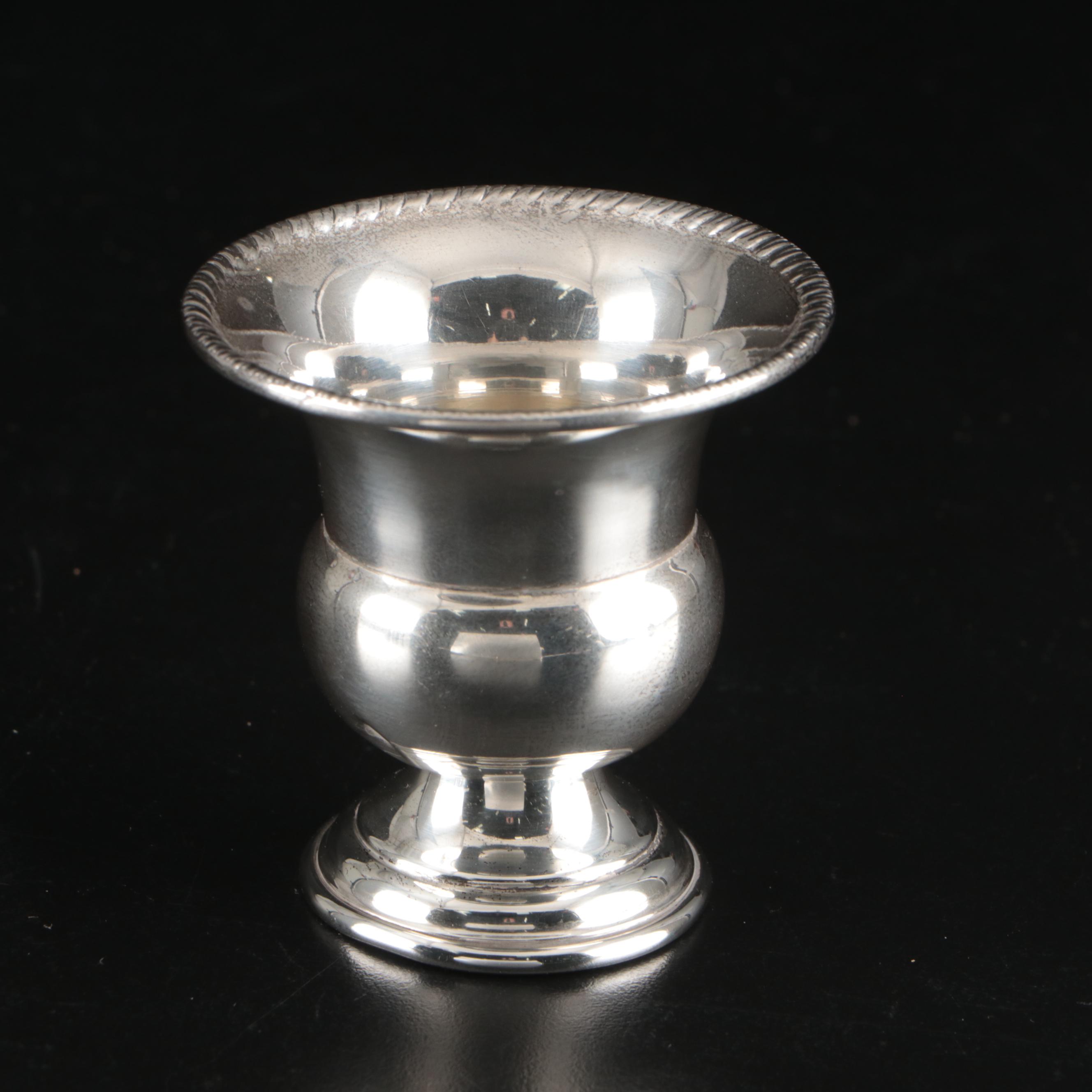 Wee-Folk's Sterling Children's Cup with Diminutive Urn and Silver Plate Cup