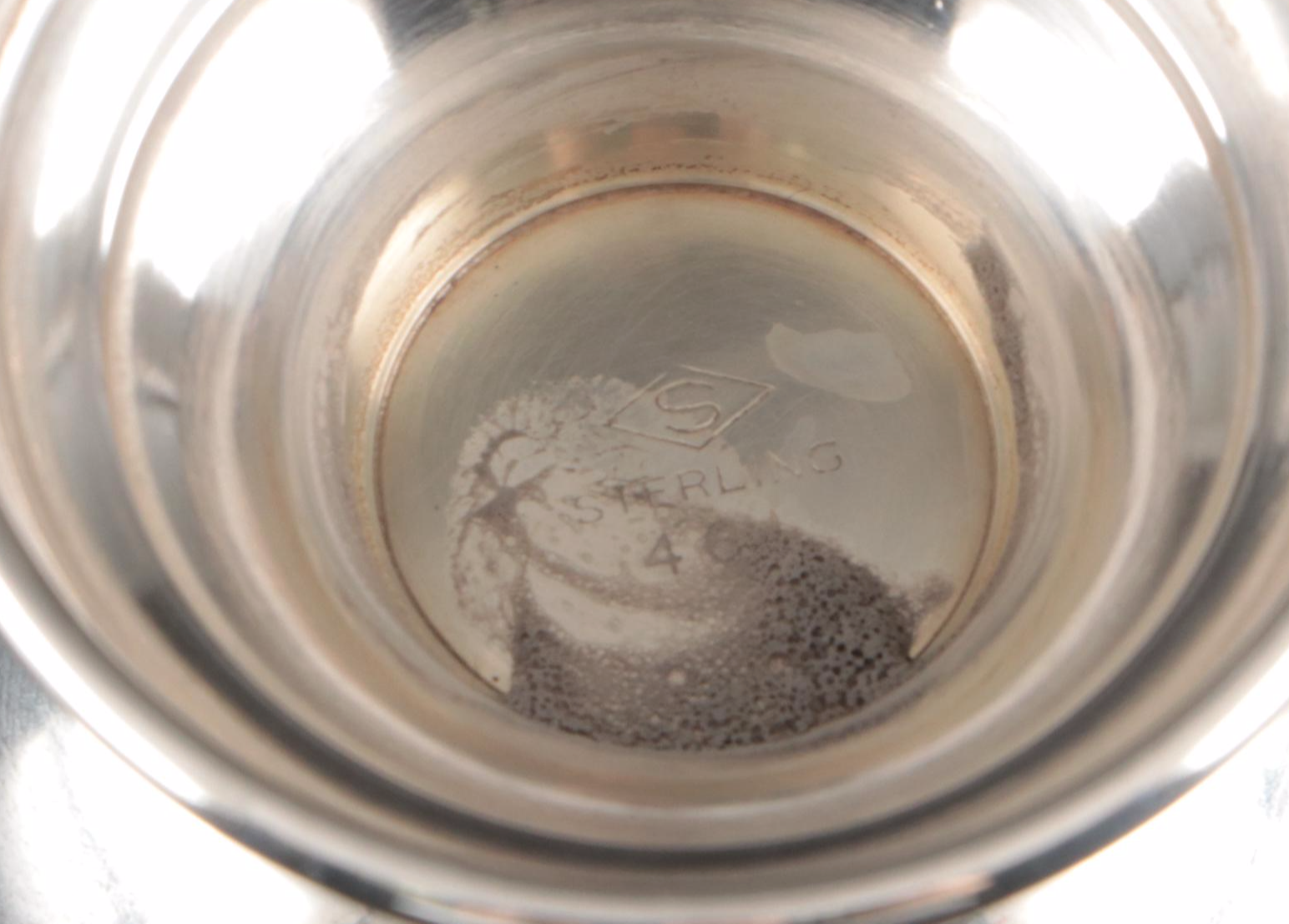 Wee-Folk's Sterling Children's Cup with Diminutive Urn and Silver Plate Cup