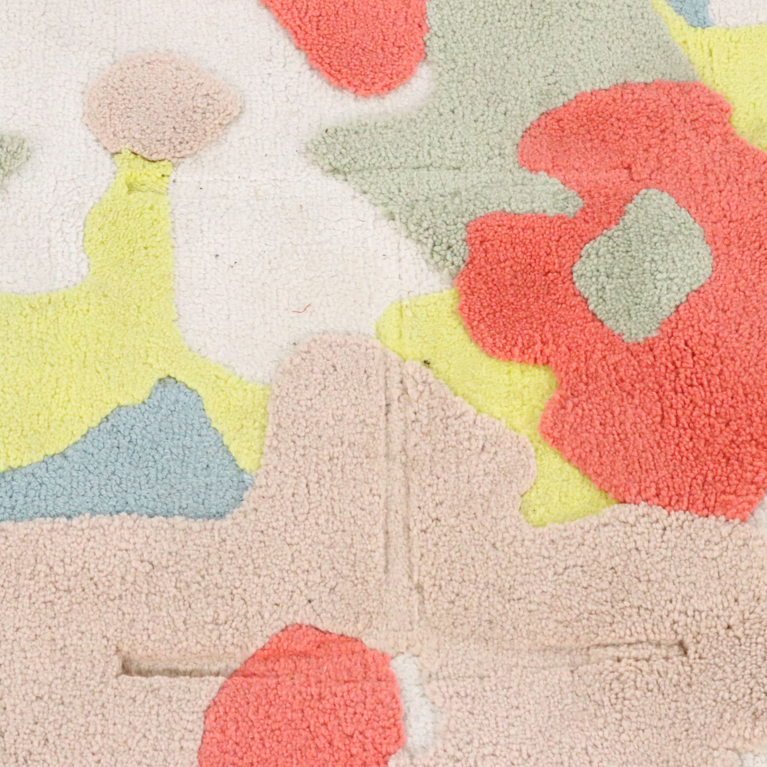 12' x 12' Machine Made Modernist Style Floral Room-Sized Rug