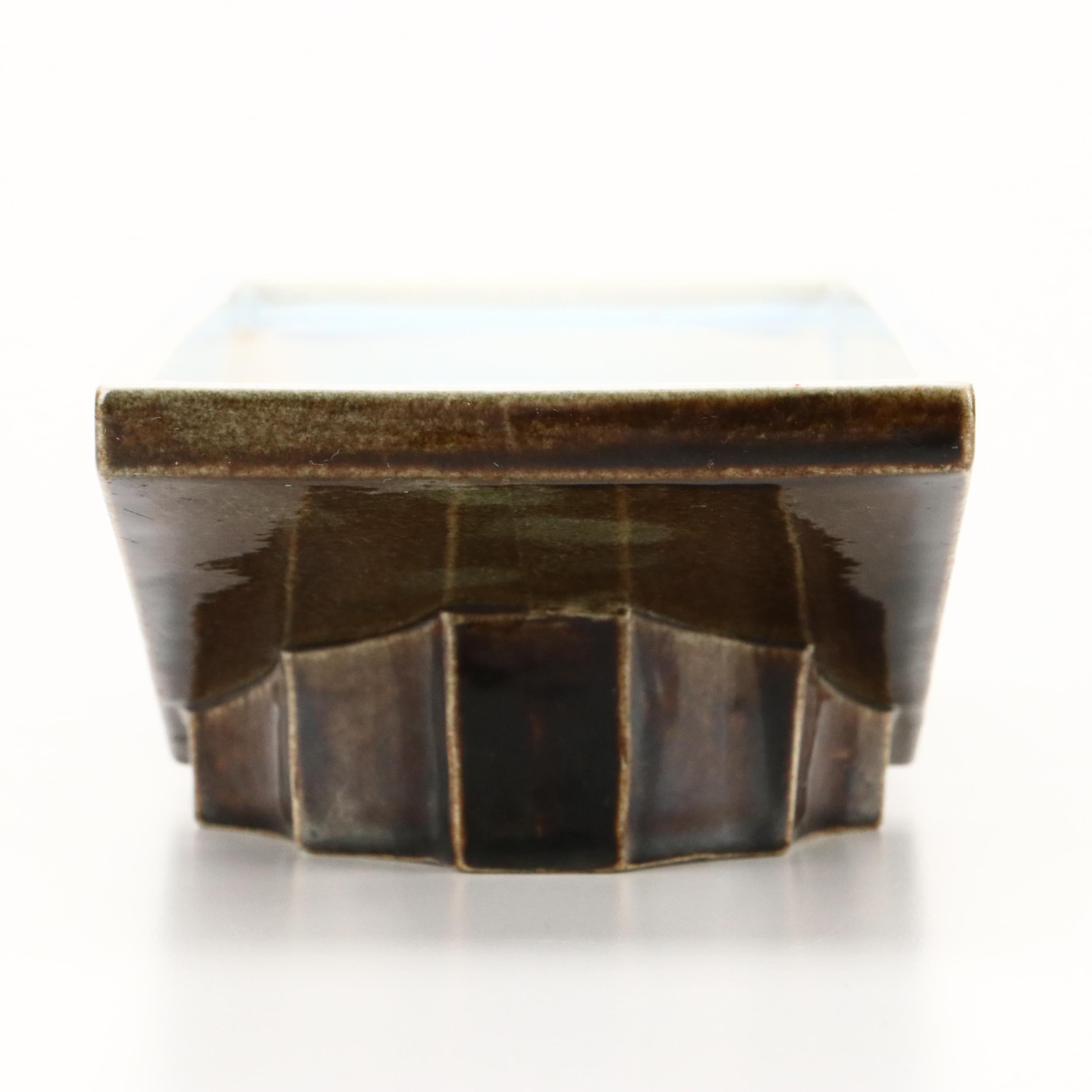 Rookwood Mid Century Modern Rectangular Ceramic Planter, 1953