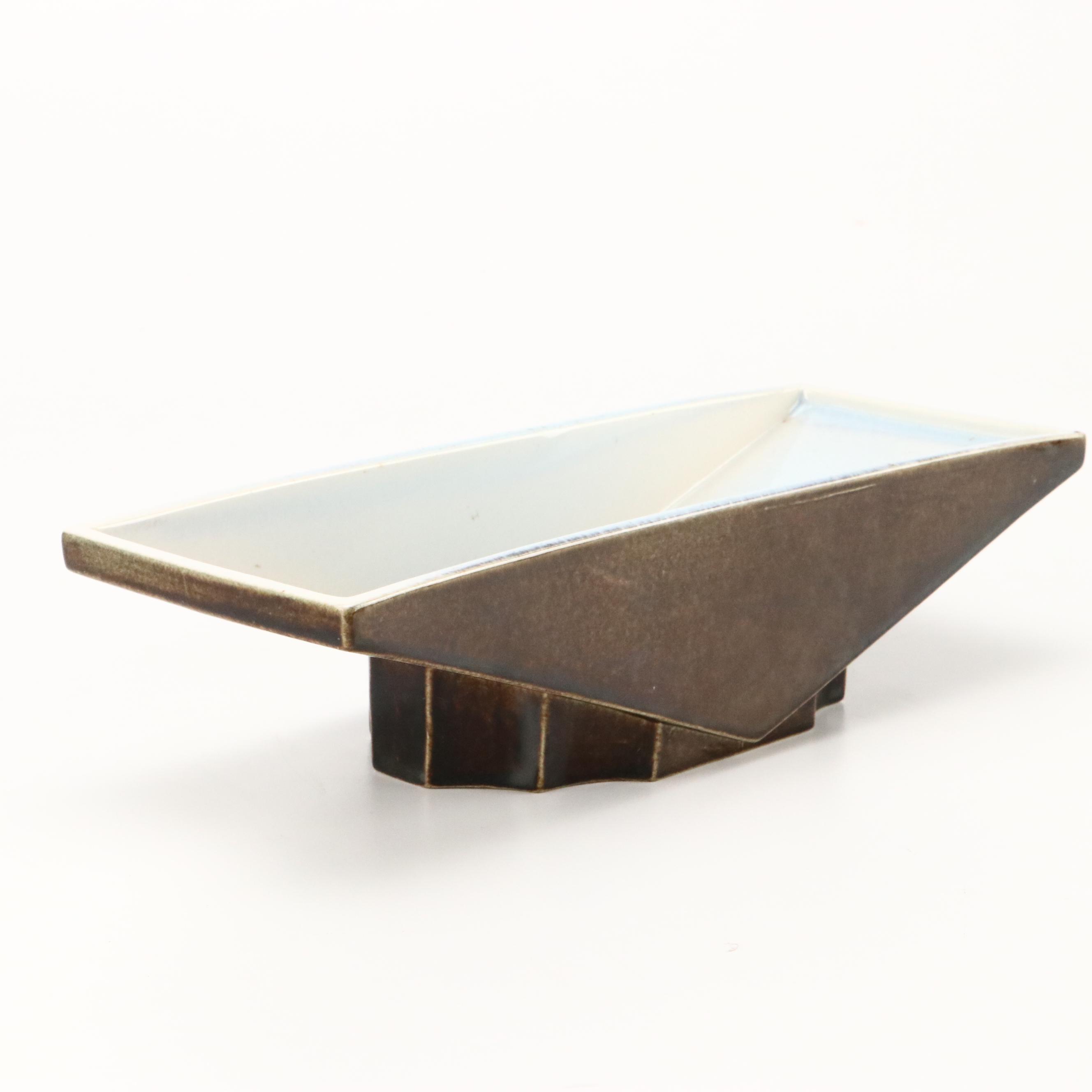 Rookwood Mid Century Modern Rectangular Ceramic Planter, 1953