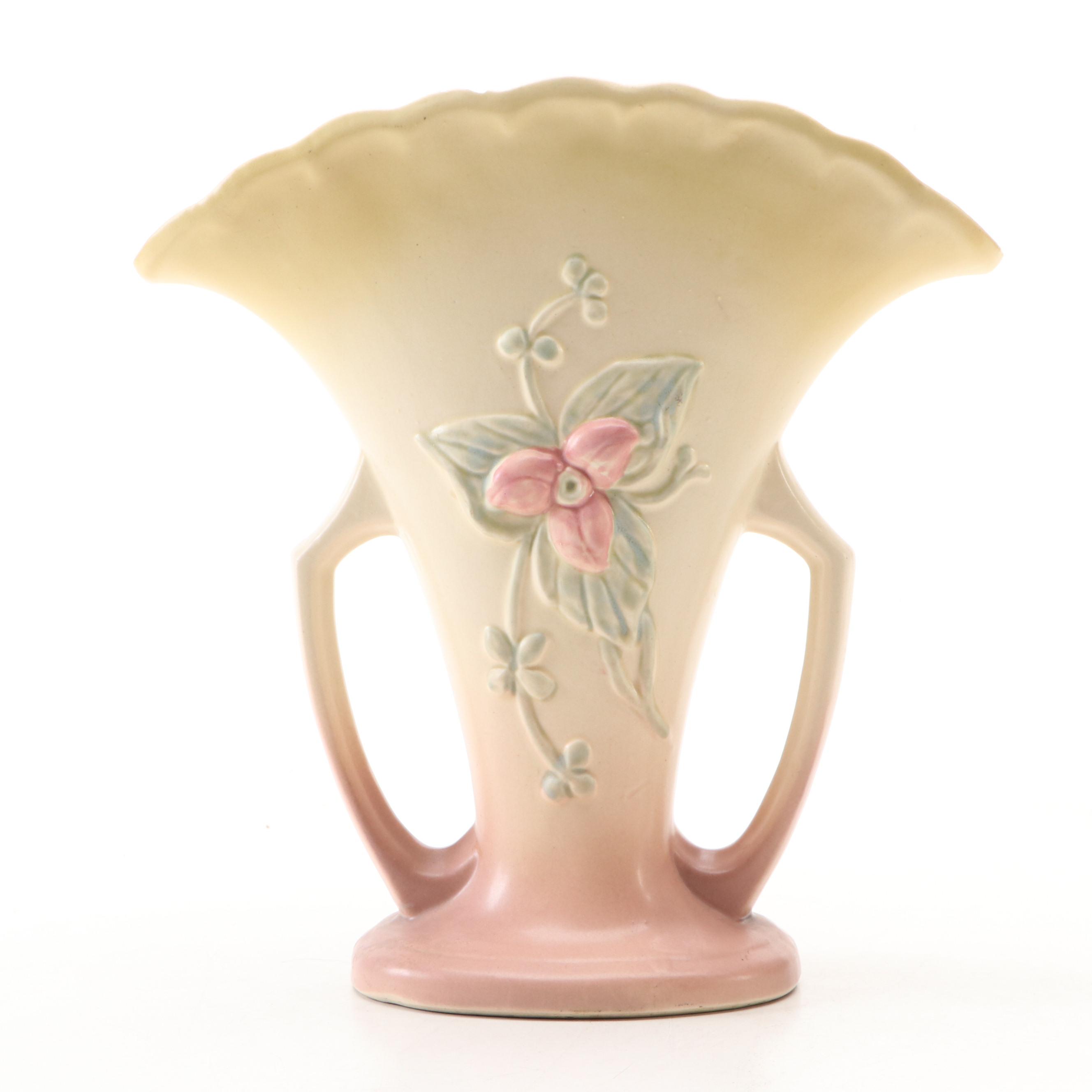 Hull Pottery "Wildflower" Fan and Cornucopia Vases
