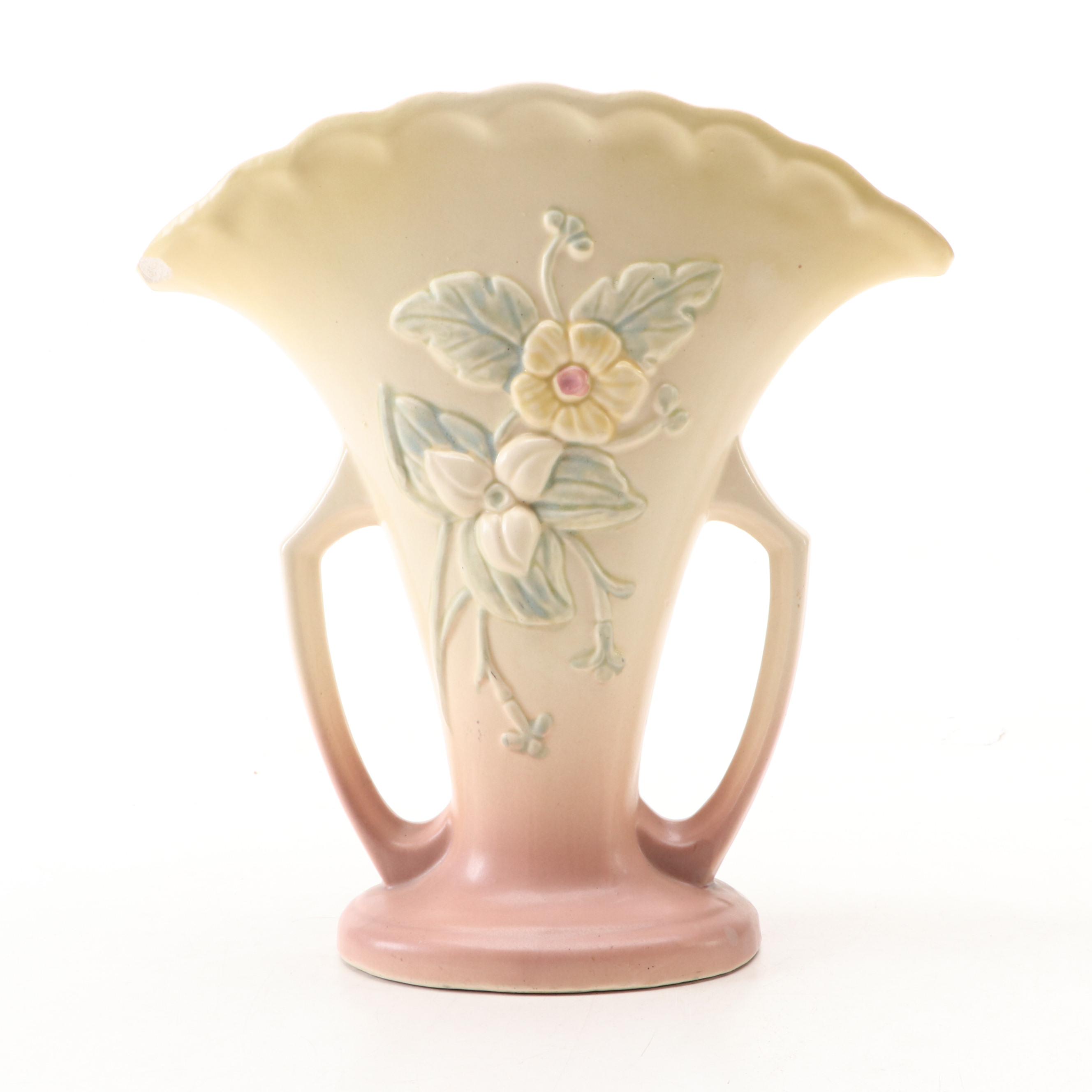 Hull Pottery "Wildflower" Fan and Cornucopia Vases