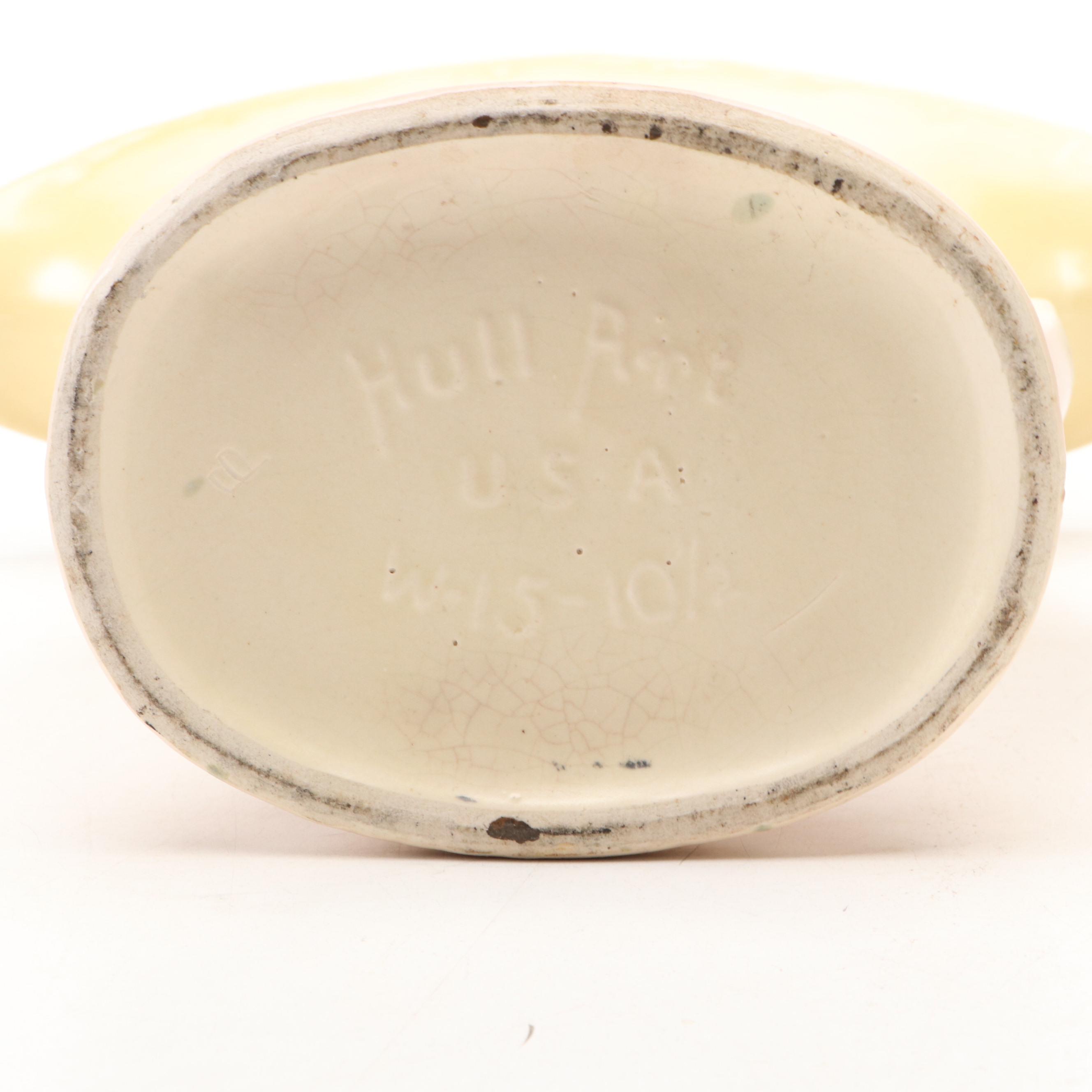 Hull Pottery "Wildflower" Fan and Cornucopia Vases