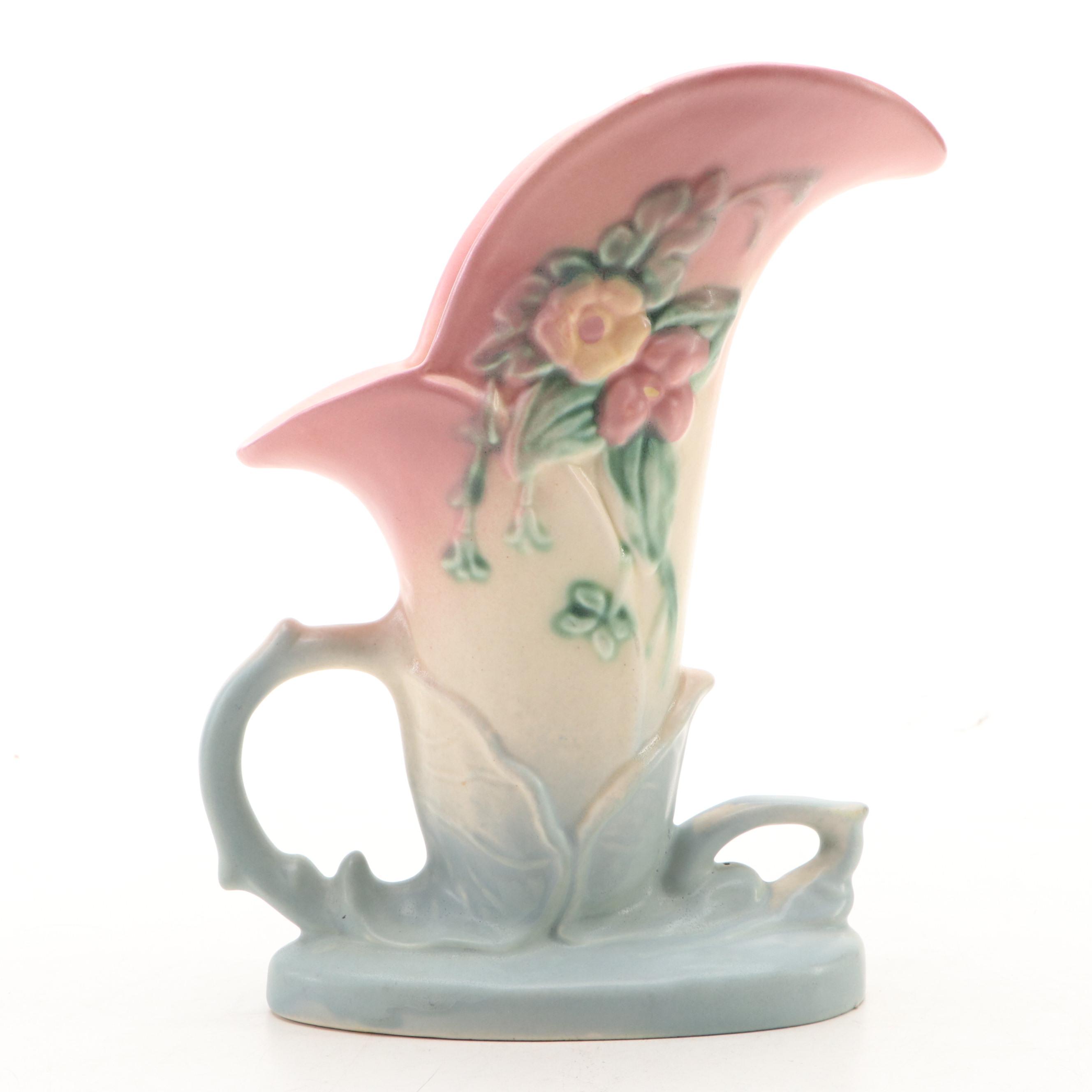 Hull Pottery "Wildflower" Fan and Cornucopia Vases