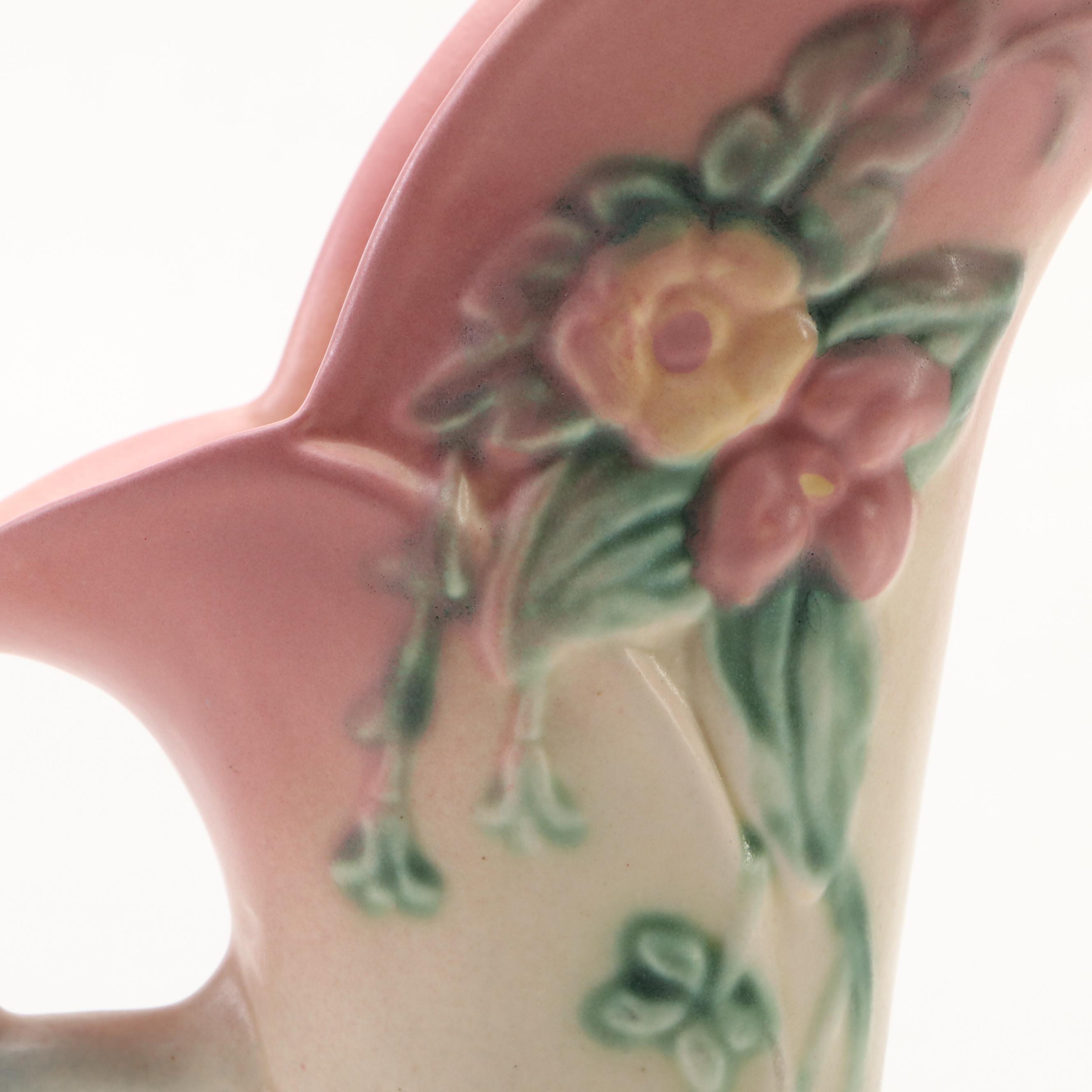 Hull Pottery "Wildflower" Fan and Cornucopia Vases