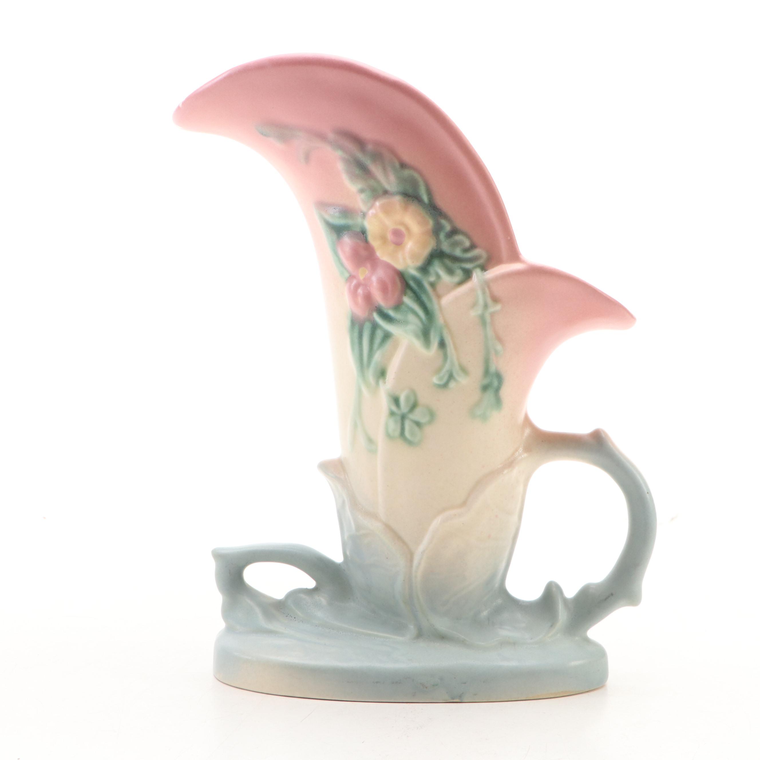 Hull Pottery "Wildflower" Fan and Cornucopia Vases