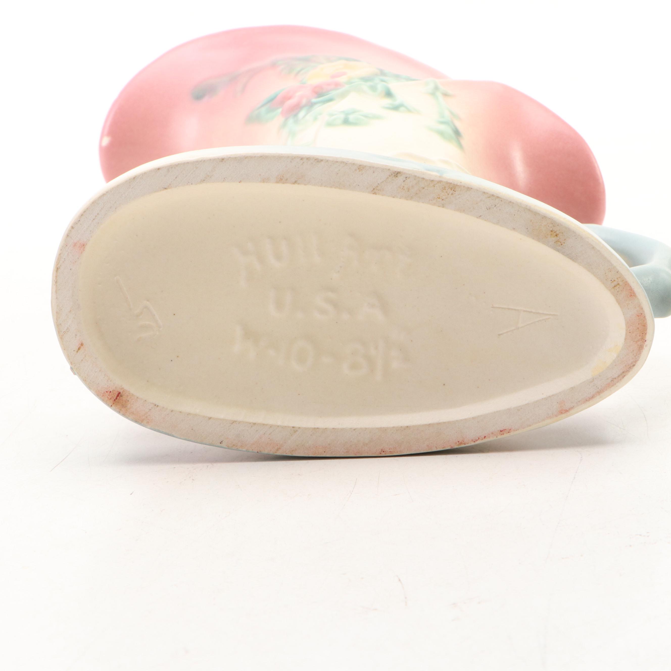 Hull Pottery "Wildflower" Fan and Cornucopia Vases