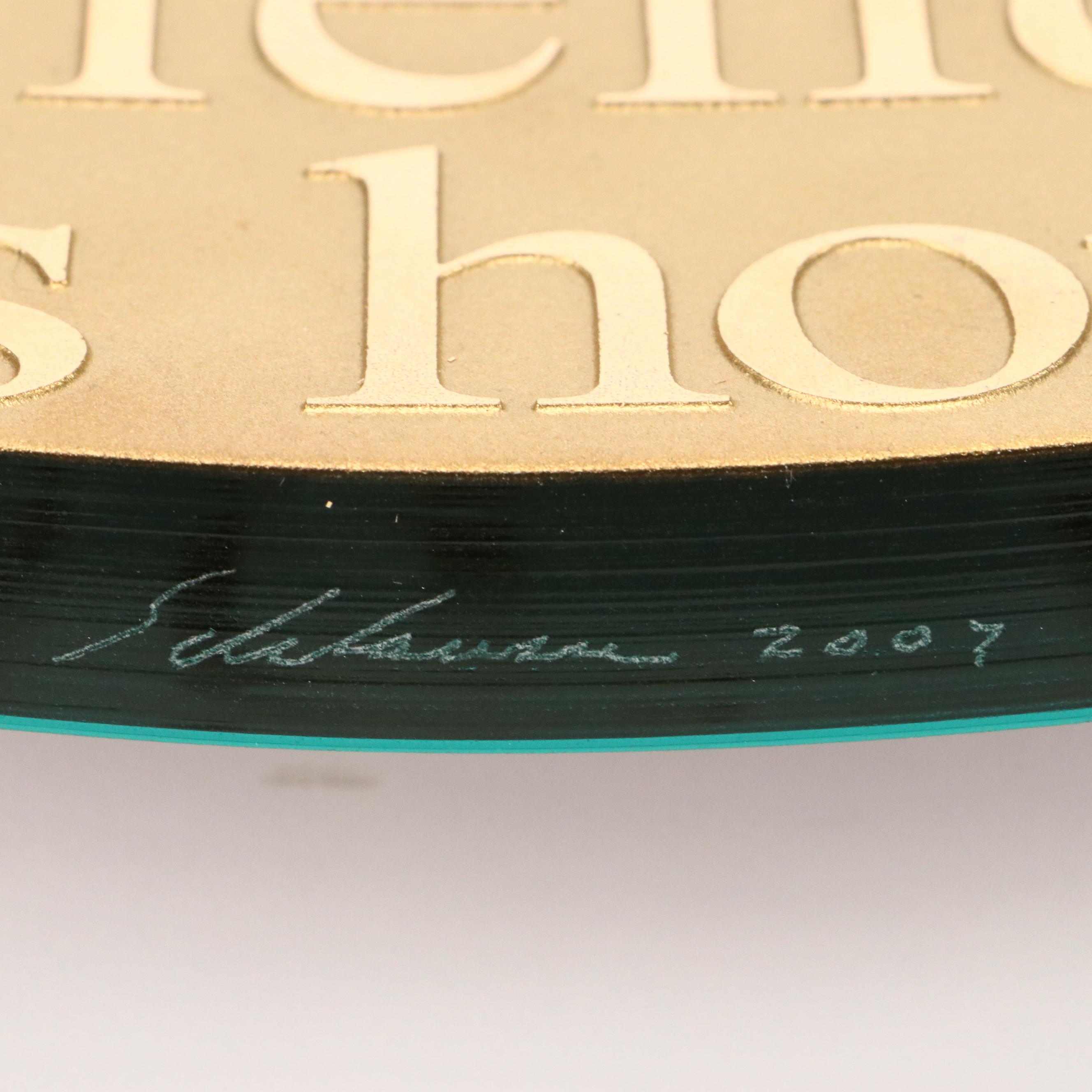 Schlanser Design Studio House Blessing Glass Art Plate, 2007