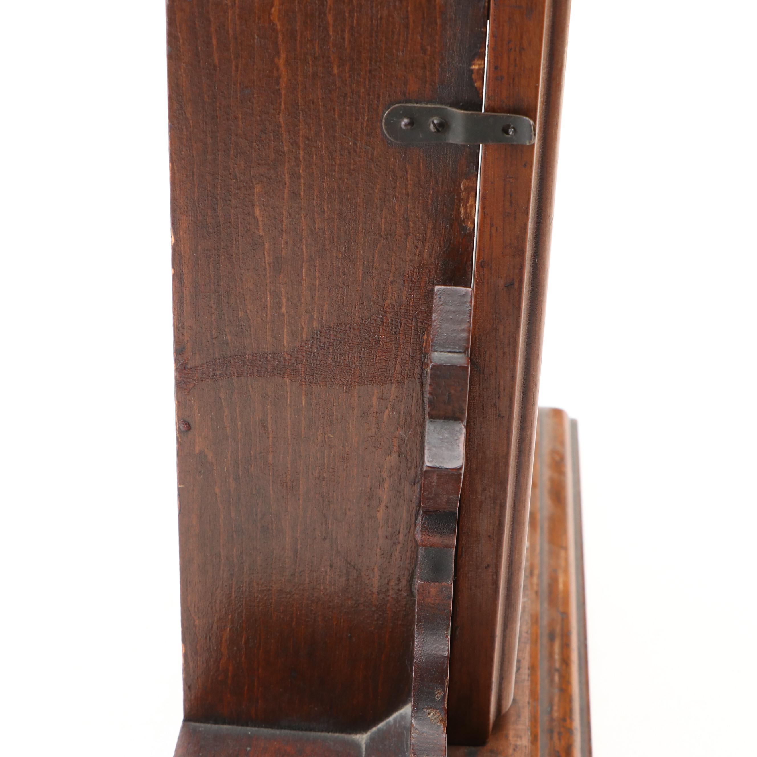 Carved Wood and Gilt Accent Mantel Clock