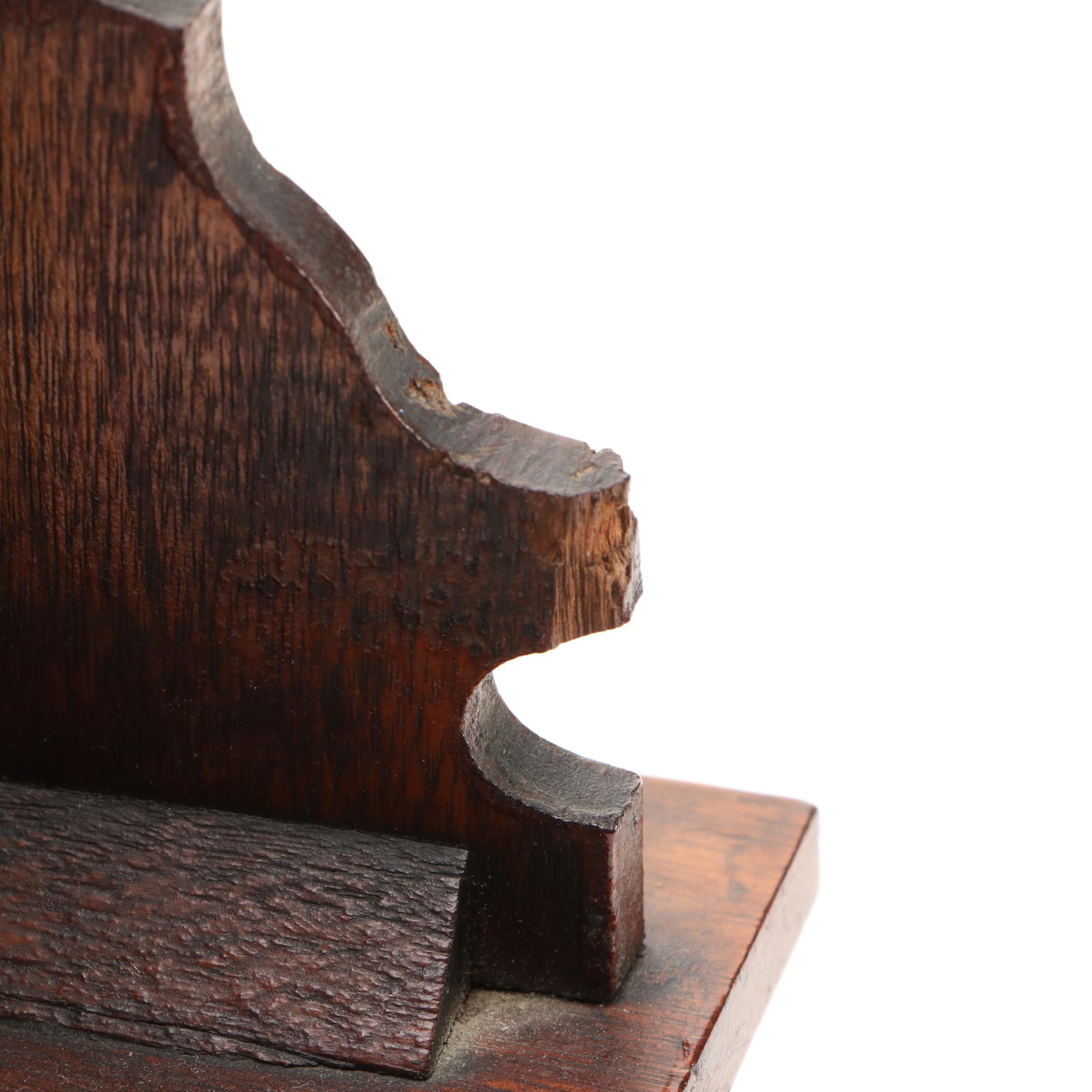 Carved Wood and Gilt Accent Mantel Clock