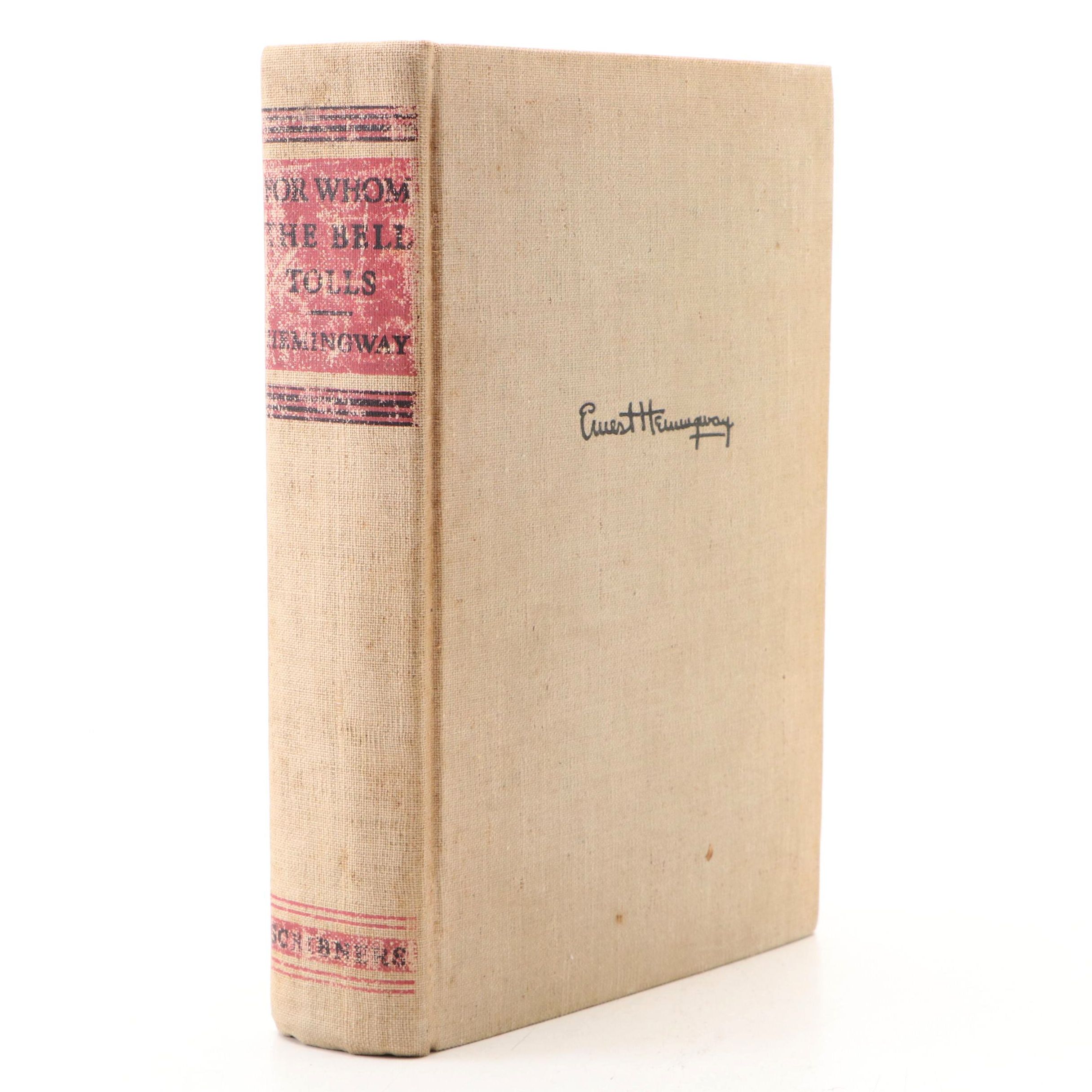 Early Printing "For Whom the Bell Tolls" by Ernest Hemingway, 1940