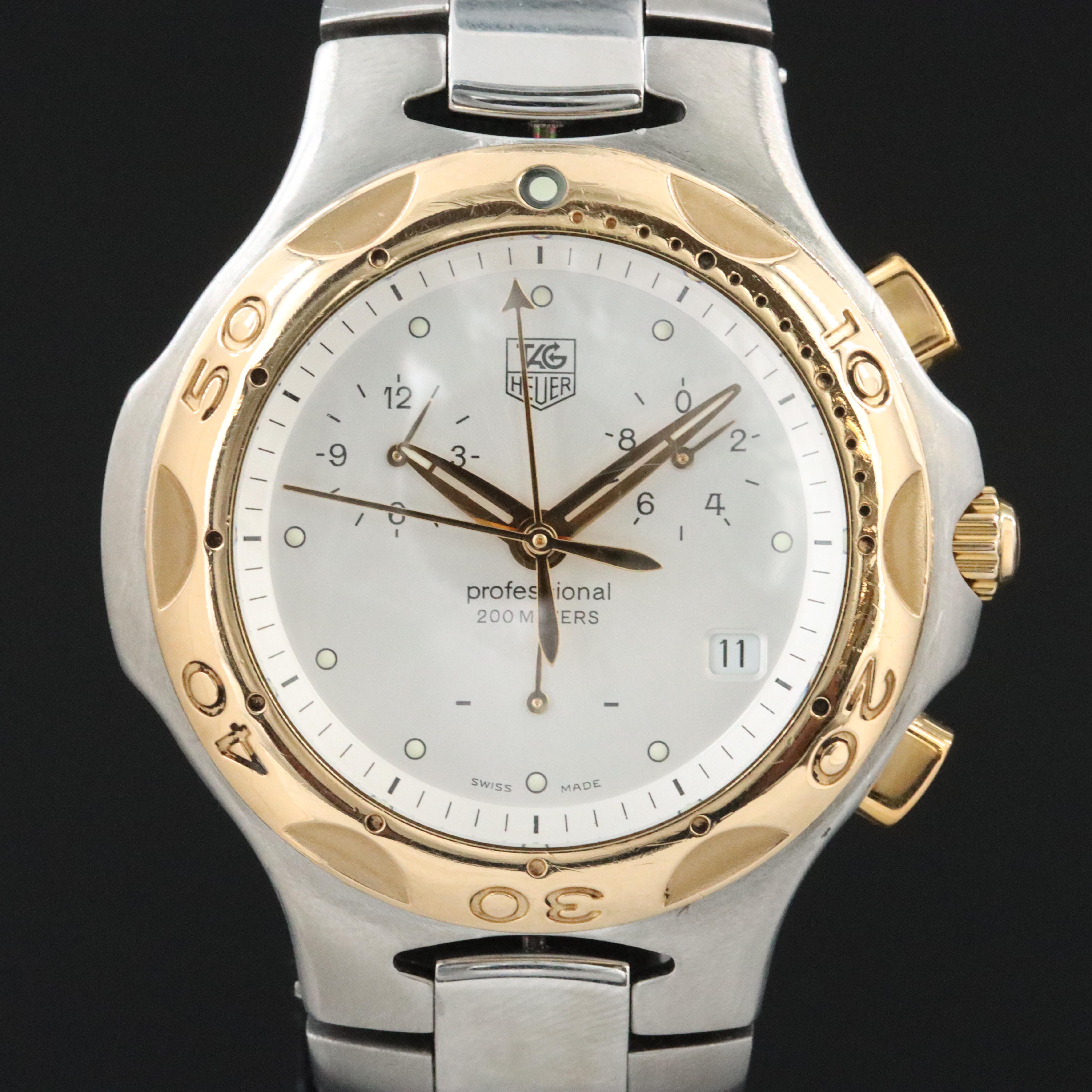 TAG Heuer Kirium 18K & Steel Chronograph Watch