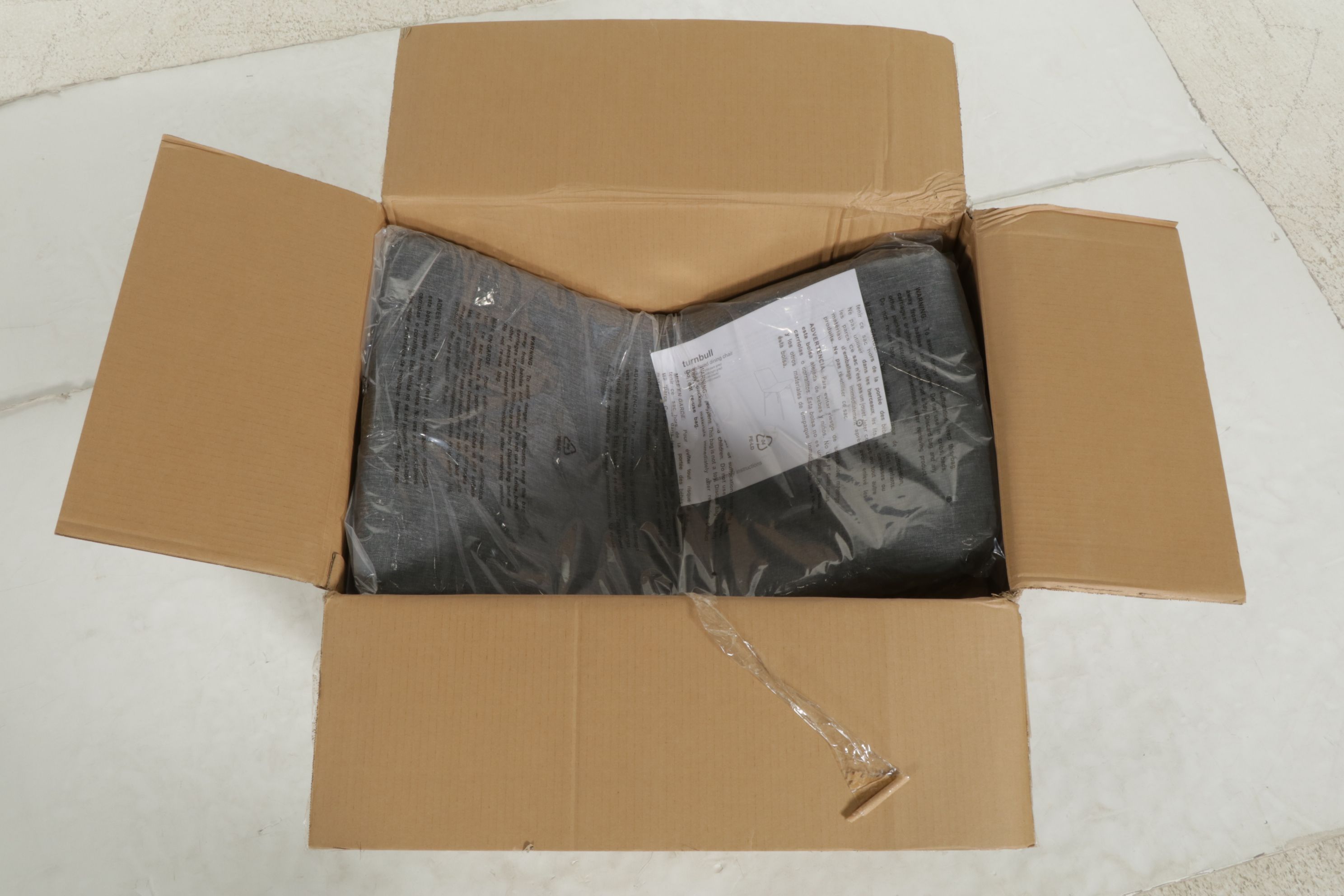 Project 62 Turnbull Dark Gray Linen Upholstered Dining Chairs