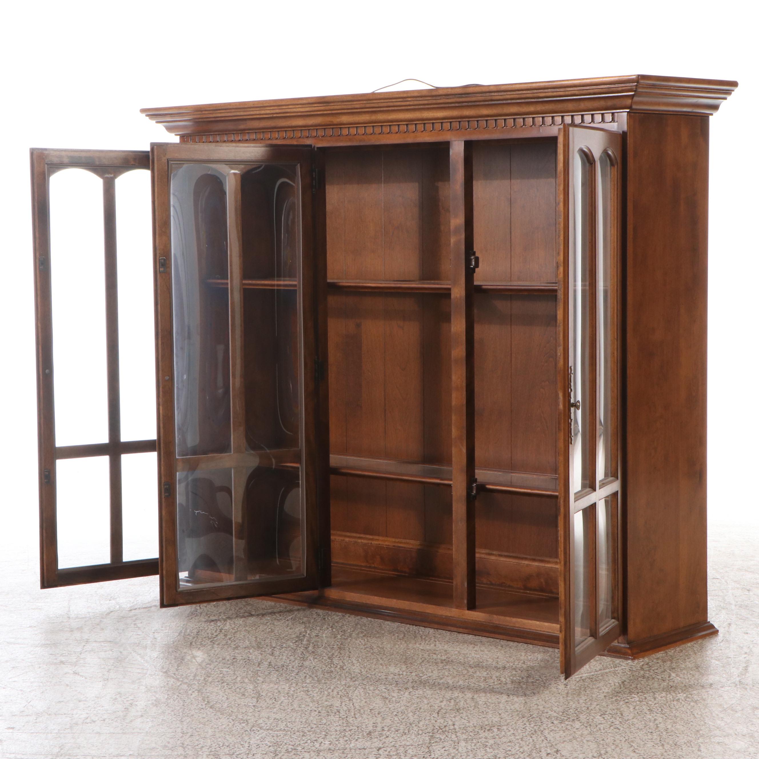 Ethan Allen Federal Style Mahogany China Cabinet