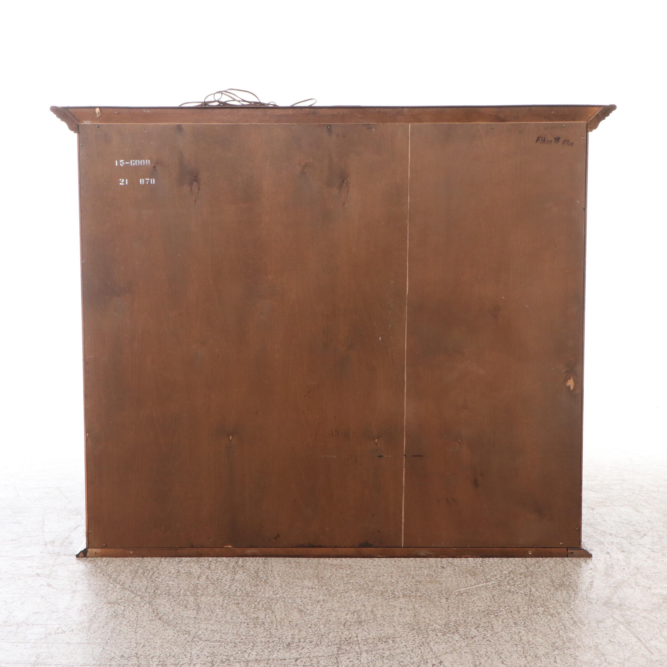 Ethan Allen Federal Style Mahogany China Cabinet