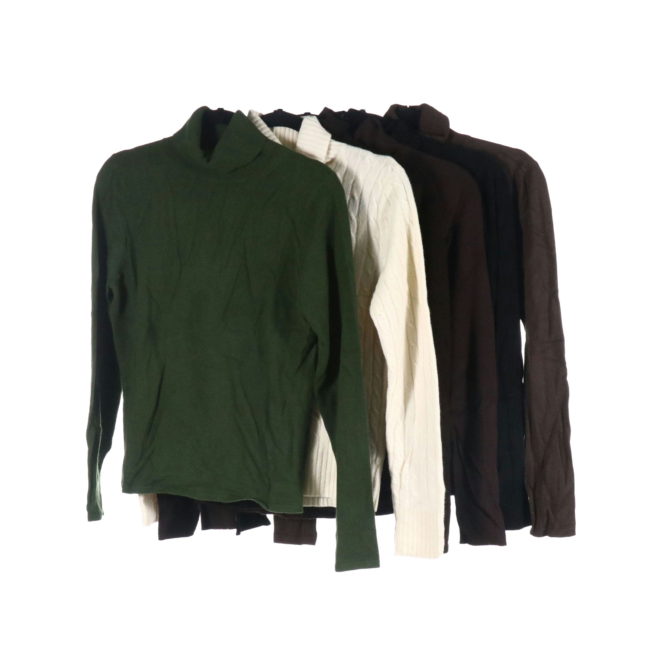Cashmere and Silk Blend Turtleneck Sweaters from Doncaster, Magaschoni & More