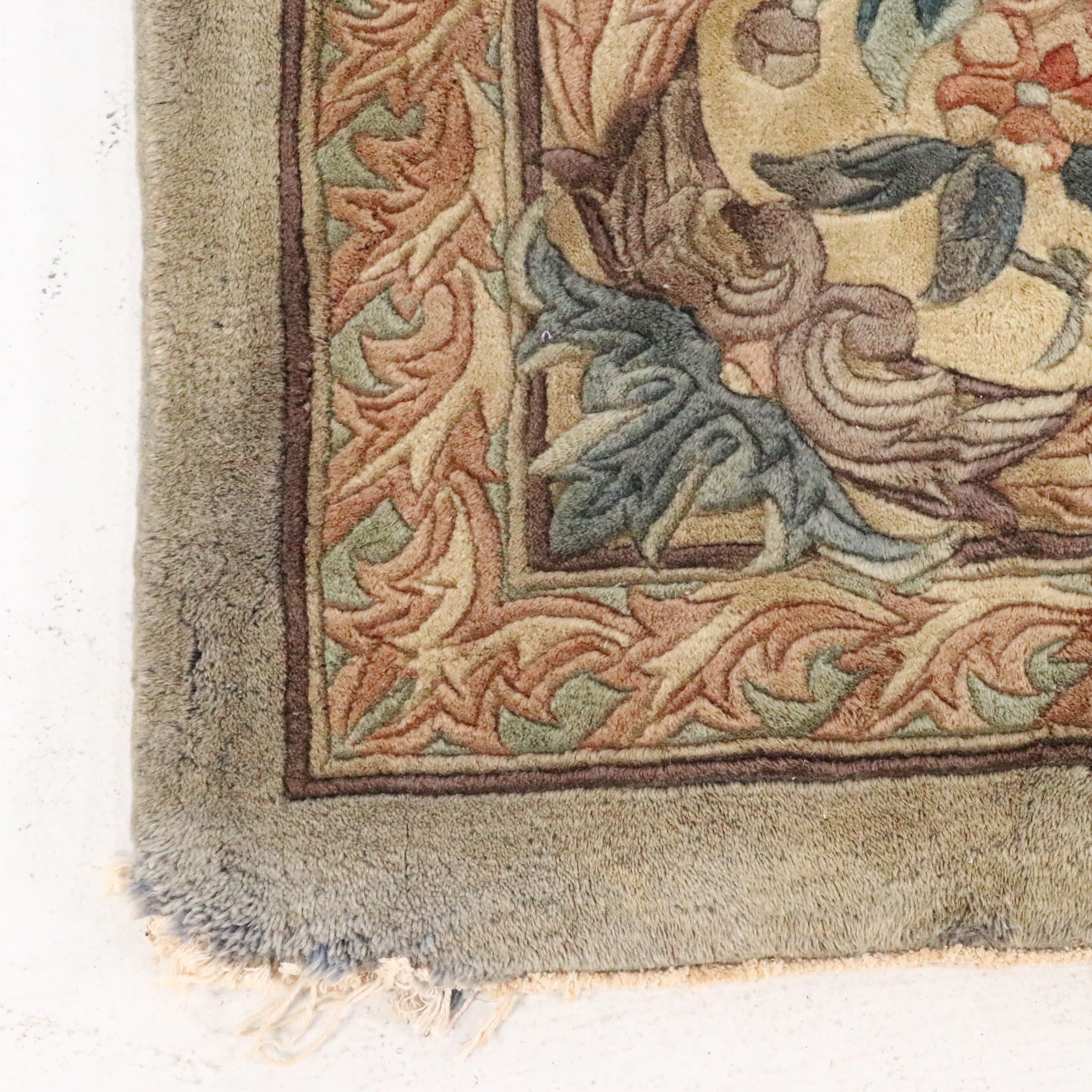 8' x 10'1 Hand-Knotted Sino-French Aubusson Area Rug