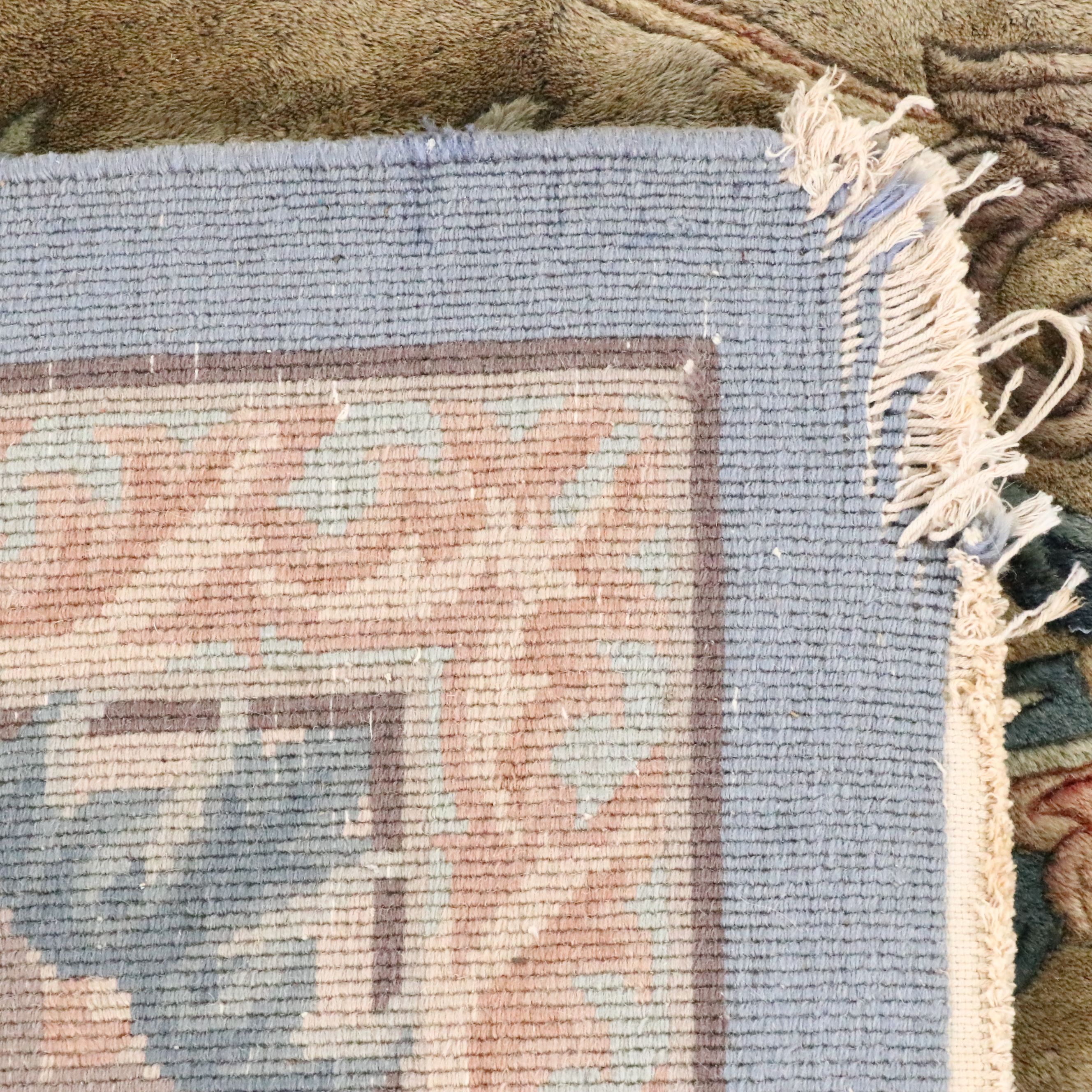 8' x 10'1 Hand-Knotted Sino-French Aubusson Area Rug