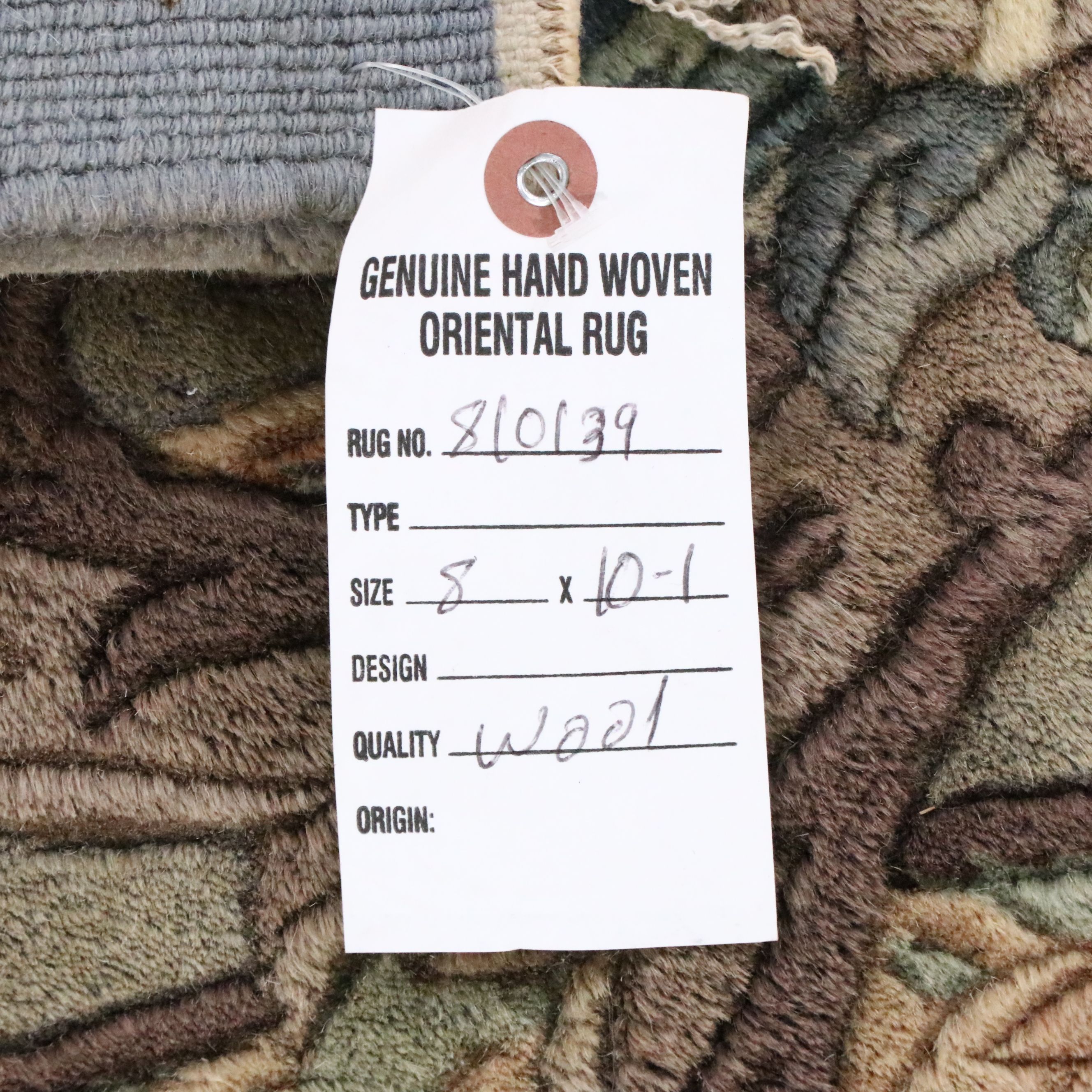 8' x 10'1 Hand-Knotted Sino-French Aubusson Area Rug