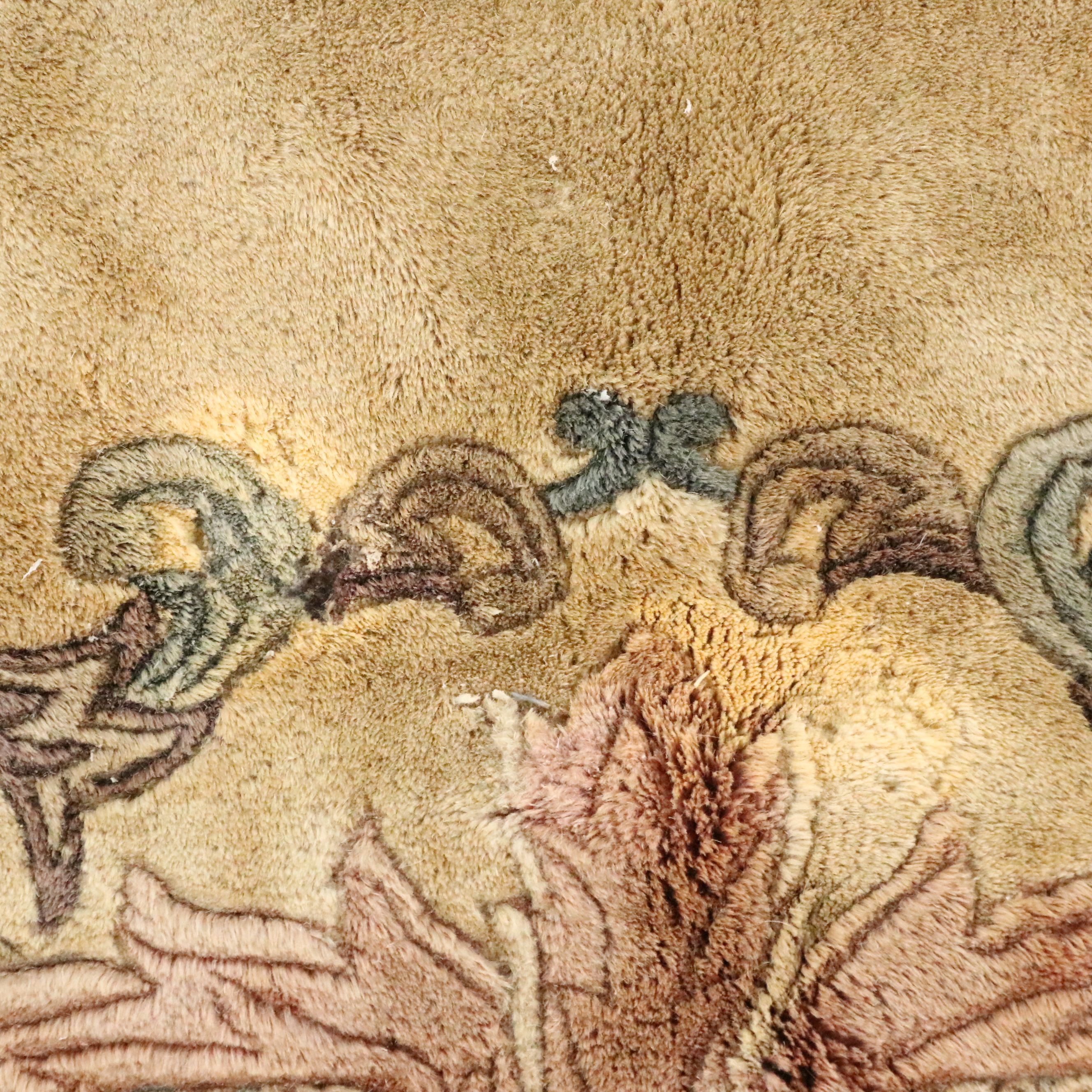 8' x 10'1 Hand-Knotted Sino-French Aubusson Area Rug