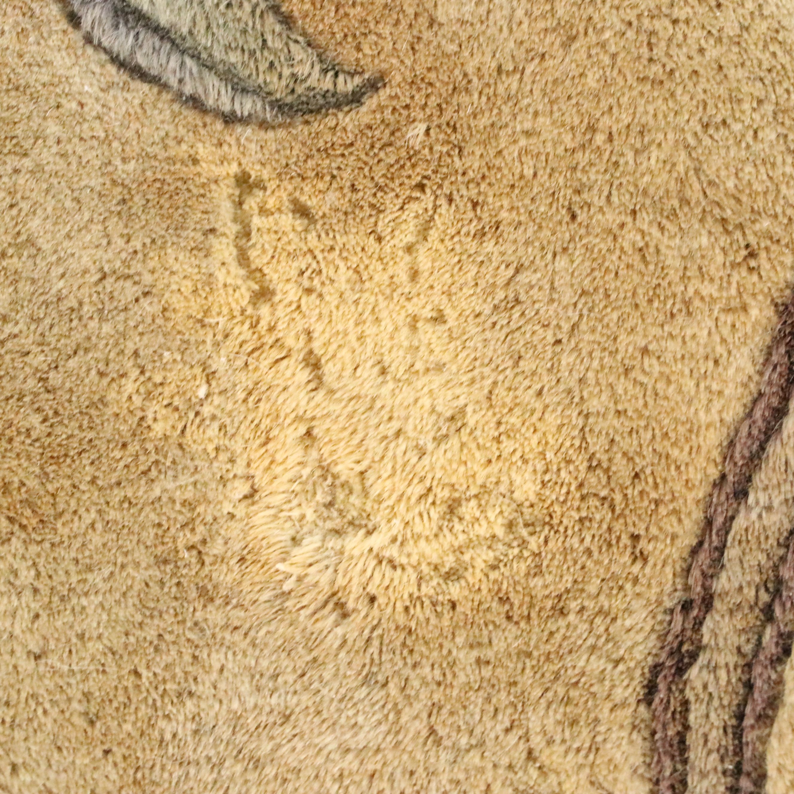 8' x 10'1 Hand-Knotted Sino-French Aubusson Area Rug