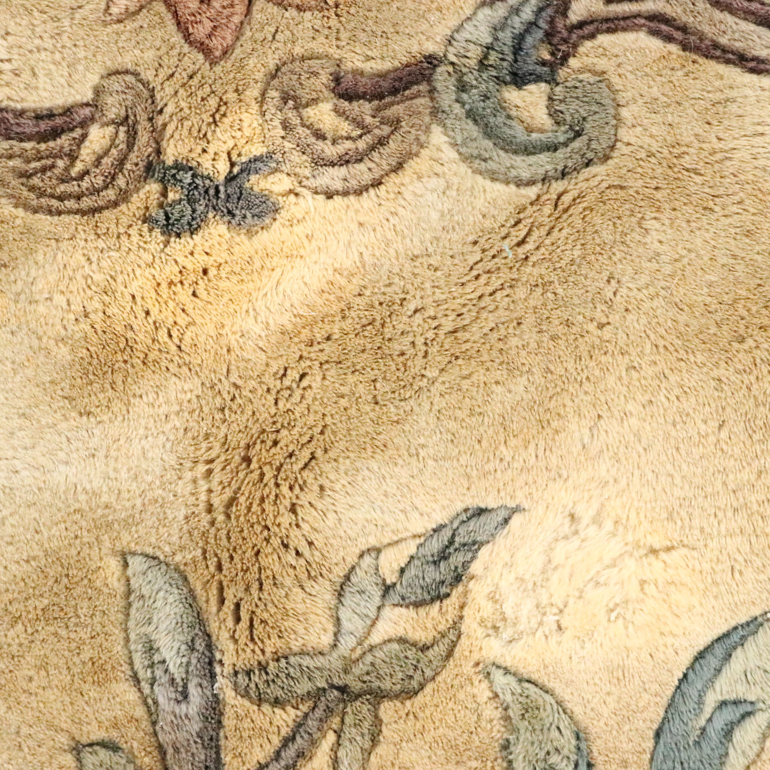 8' x 10'1 Hand-Knotted Sino-French Aubusson Area Rug