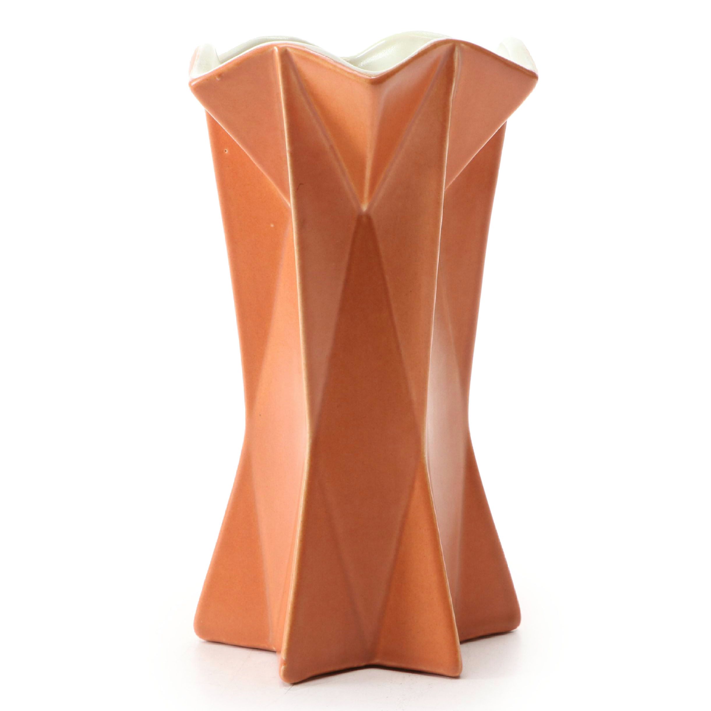 Belle Kogan for Red Wing Pottery "Prismatique" Vase, Mid to Late 20th Century