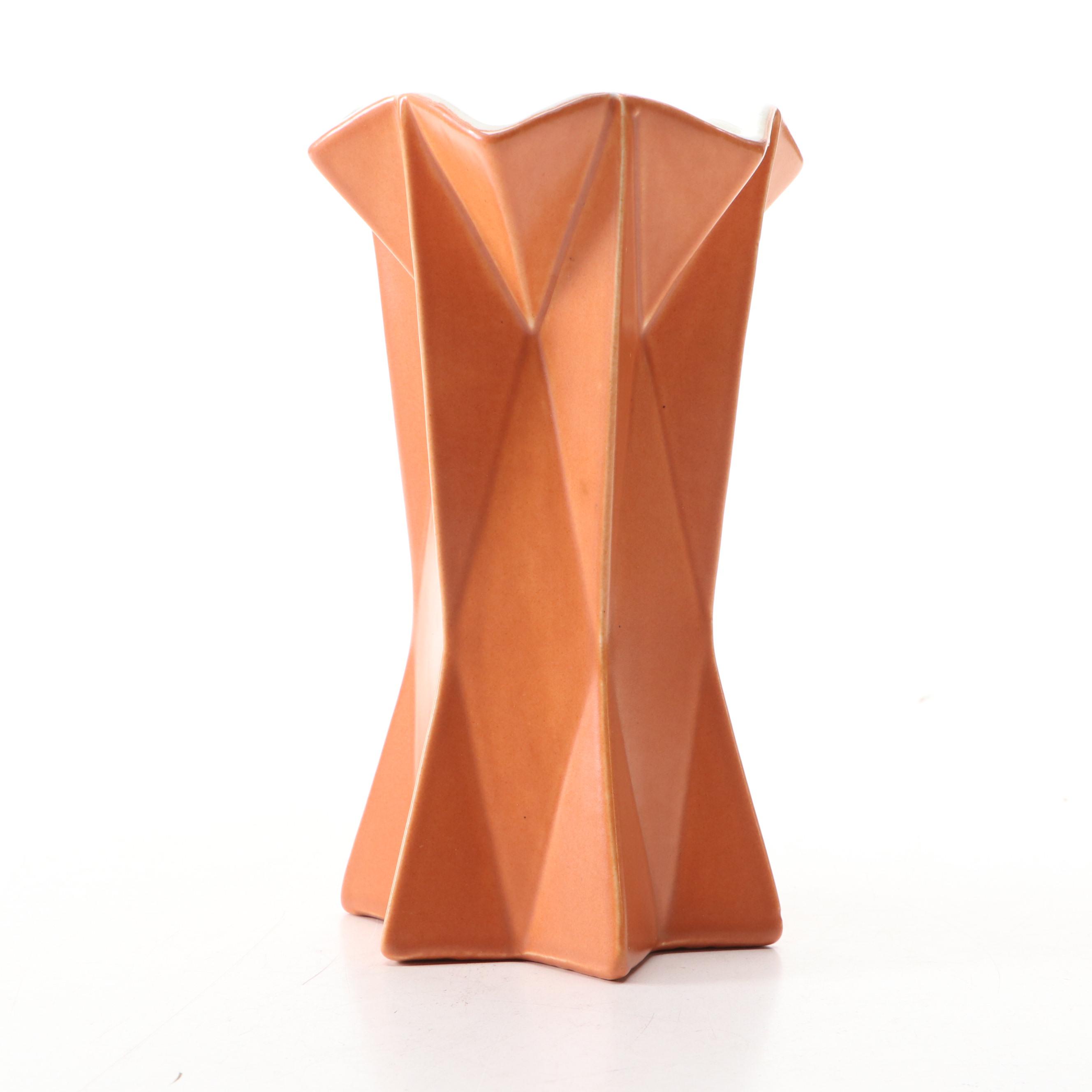 Belle Kogan for Red Wing Pottery "Prismatique" Vase, Mid to Late 20th Century