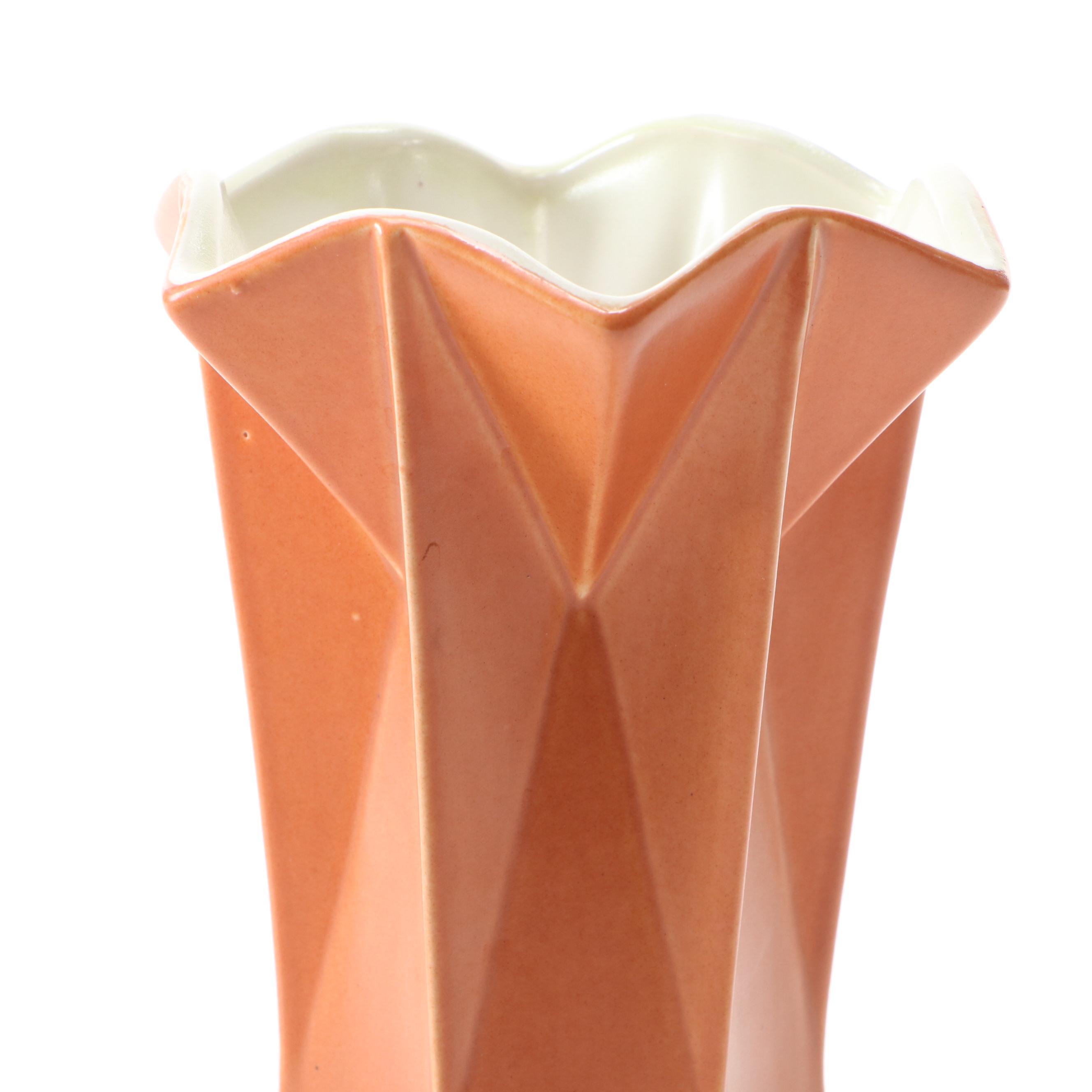 Belle Kogan for Red Wing Pottery "Prismatique" Vase, Mid to Late 20th Century